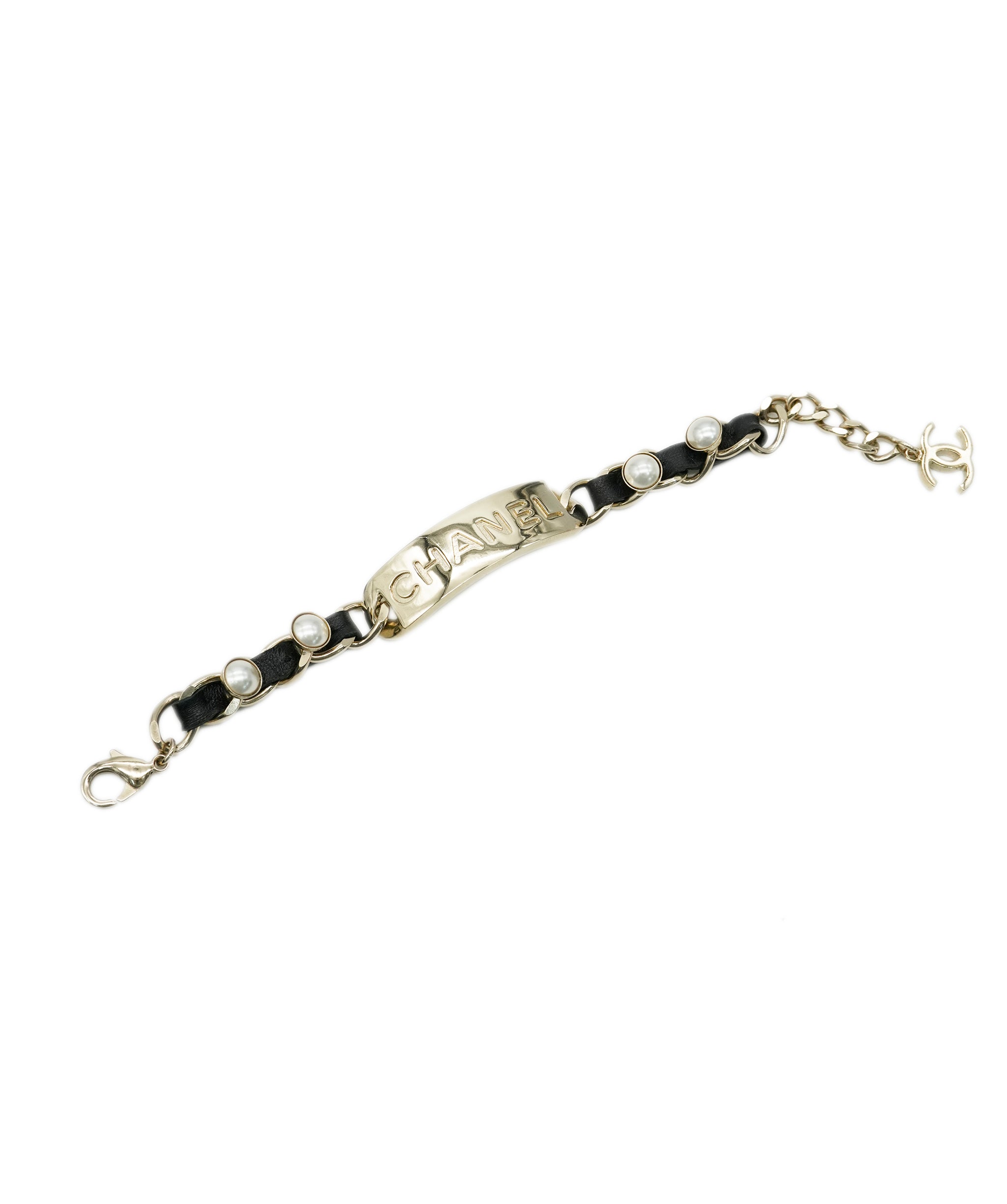 Chanel Pearl Lambskin Bracelet - ALC1794