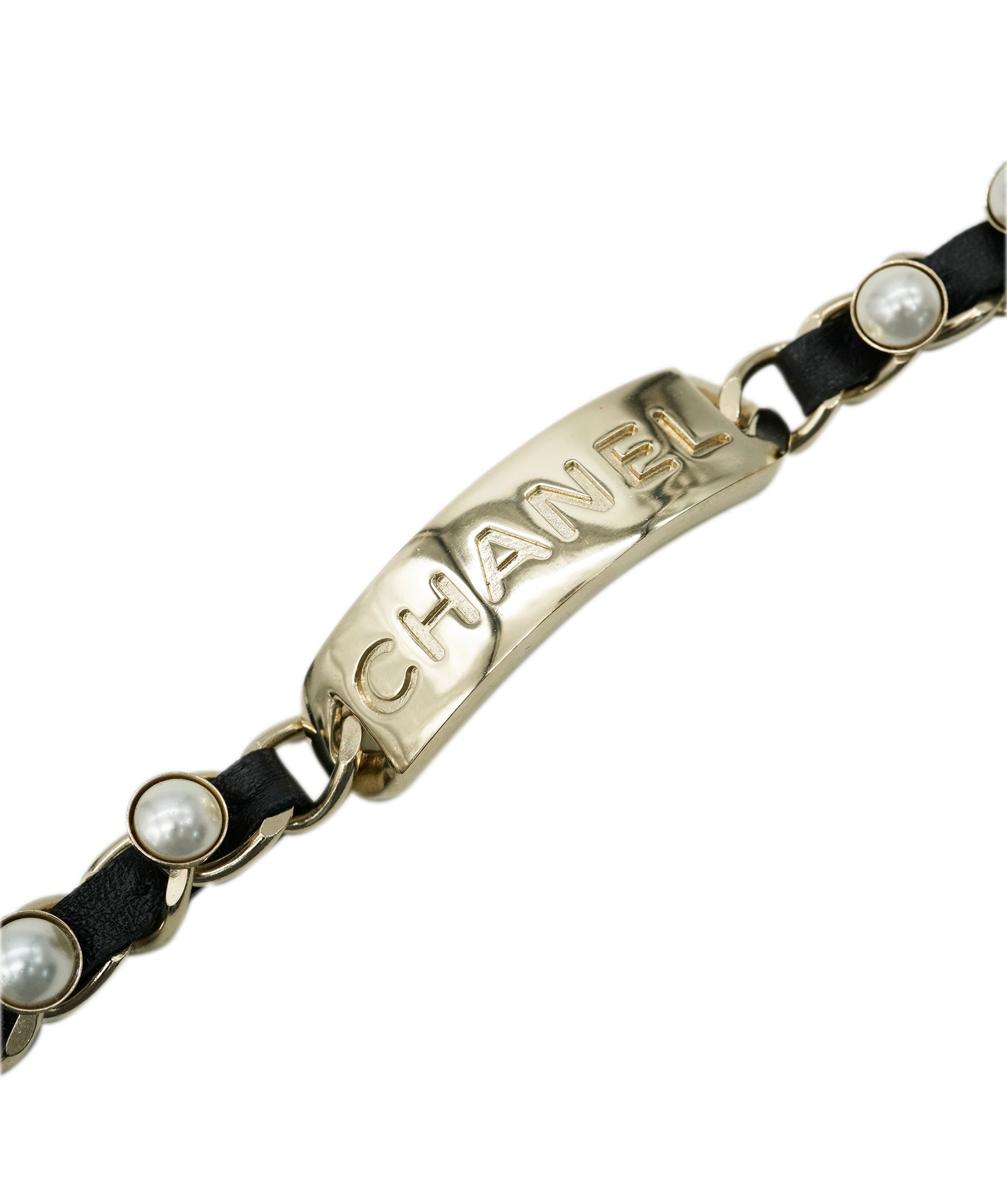 Chanel Pearl Lambskin Bracelet - ALC1794