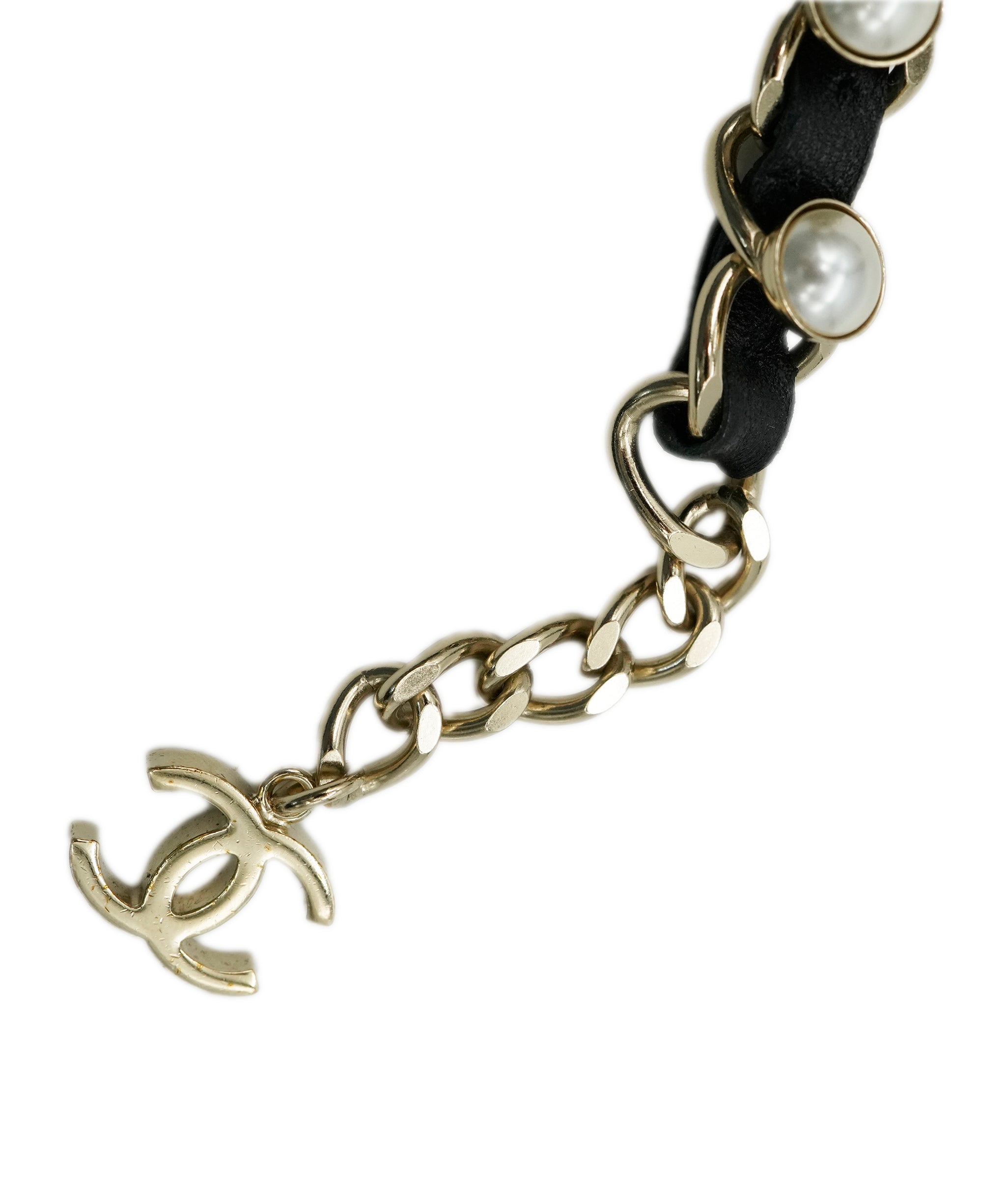 Chanel Pearl Lambskin Bracelet - ALC1794