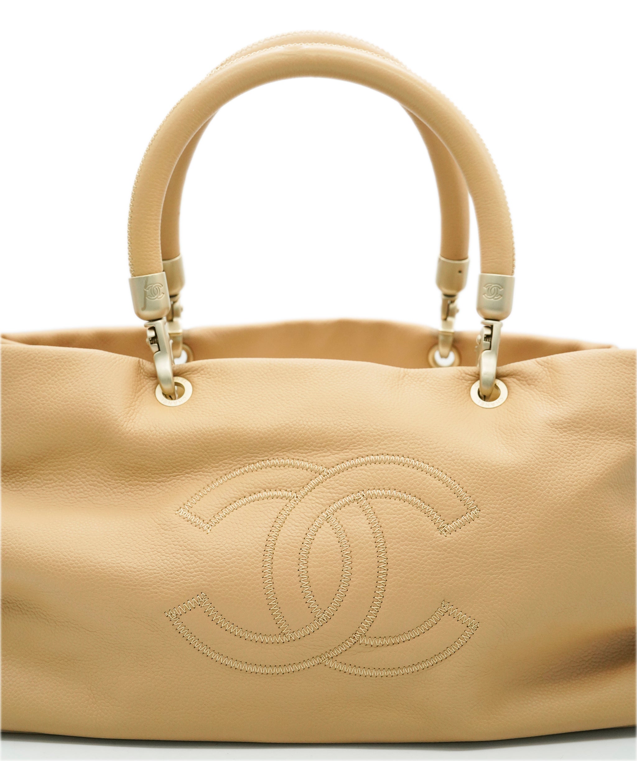 Chanel CC Beige Top Handle Tote - ALC1792