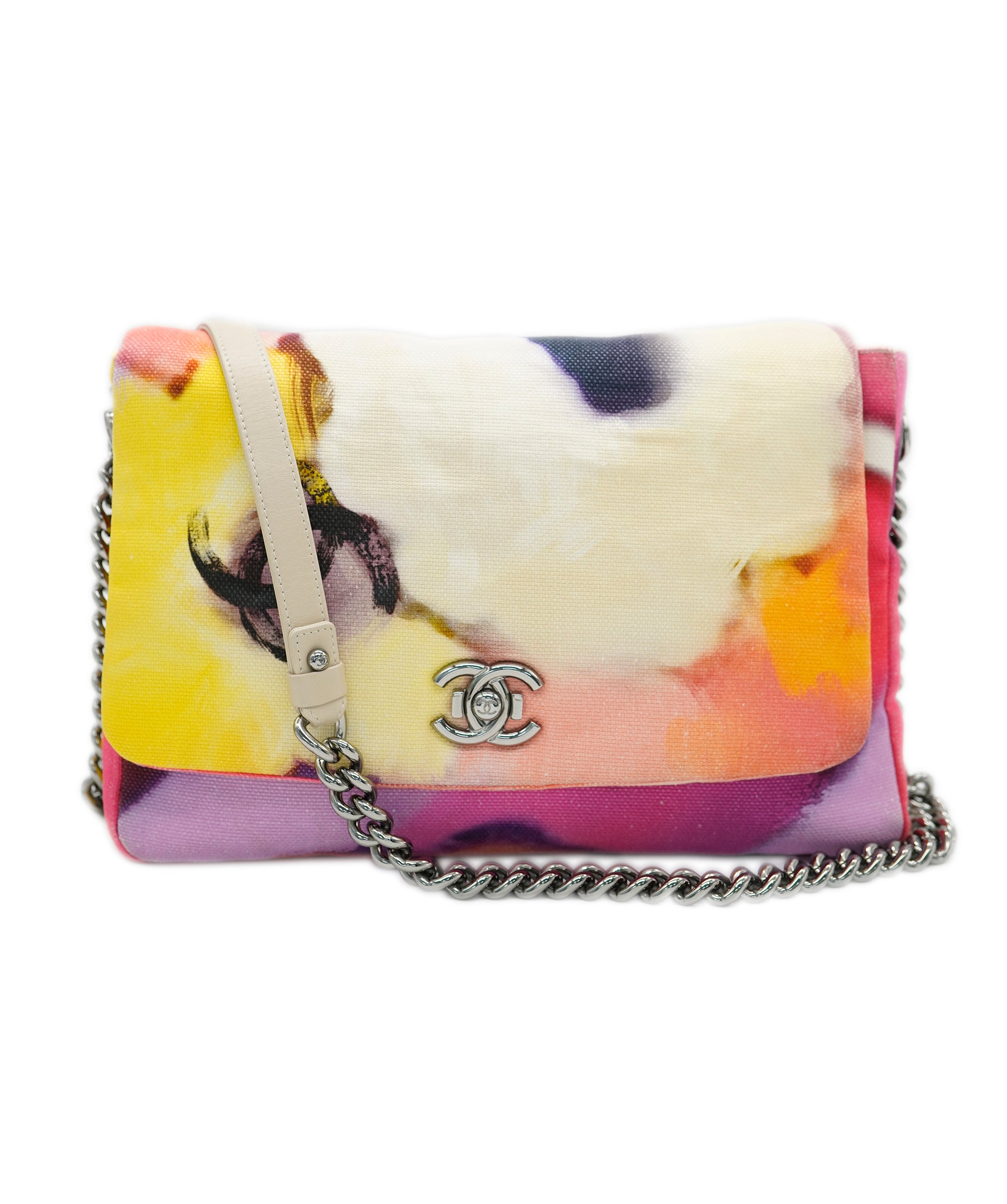 Chanel Canvas Power Flower Shoulder Flap DBXS0030