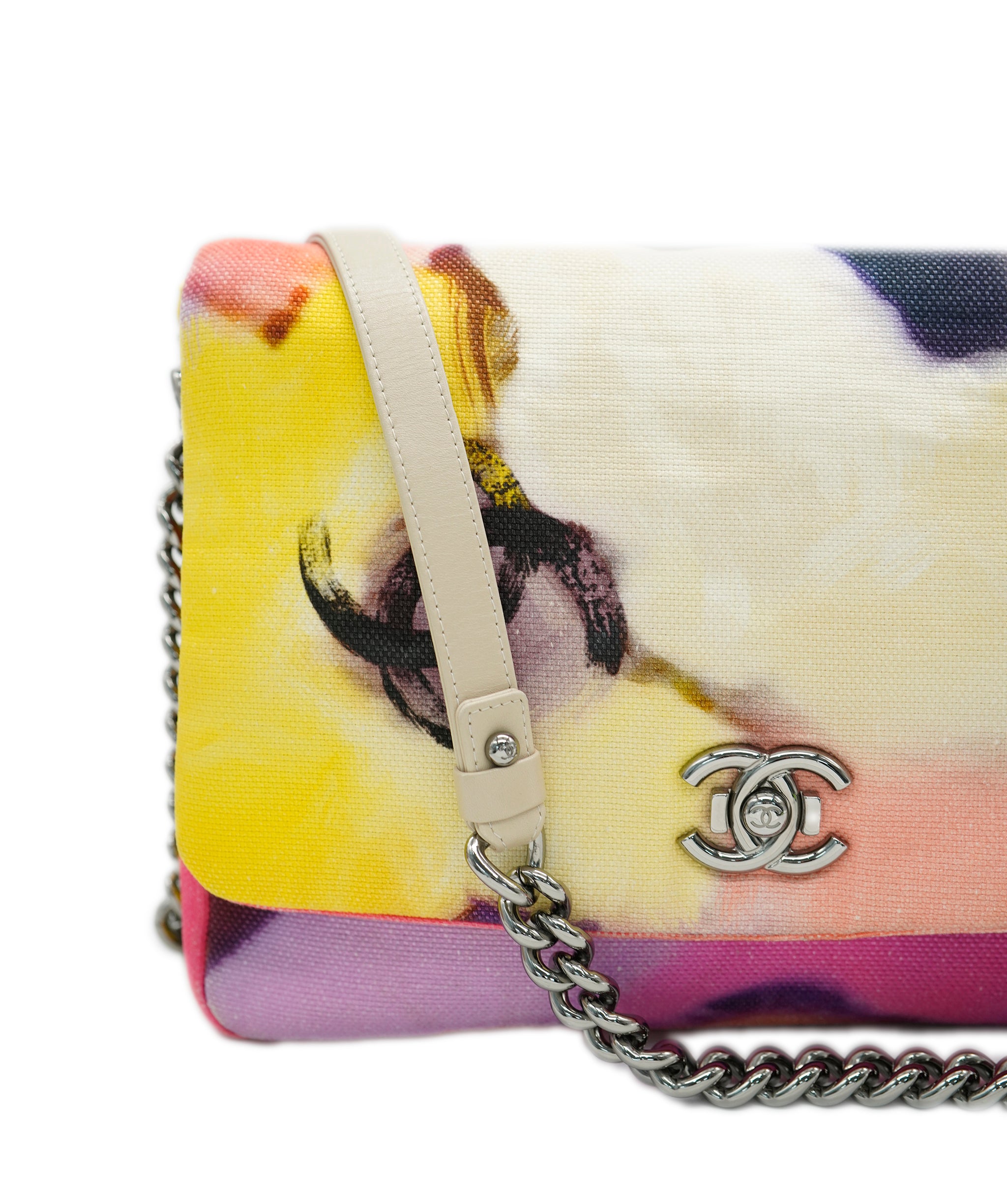 Chanel Canvas Power Flower Shoulder Flap DBXS0030