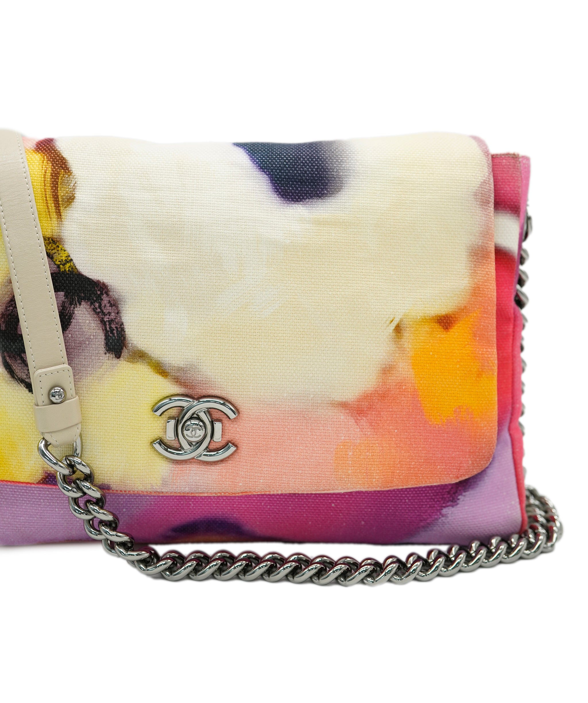 Chanel Canvas Power Flower Shoulder Flap DBXS0030