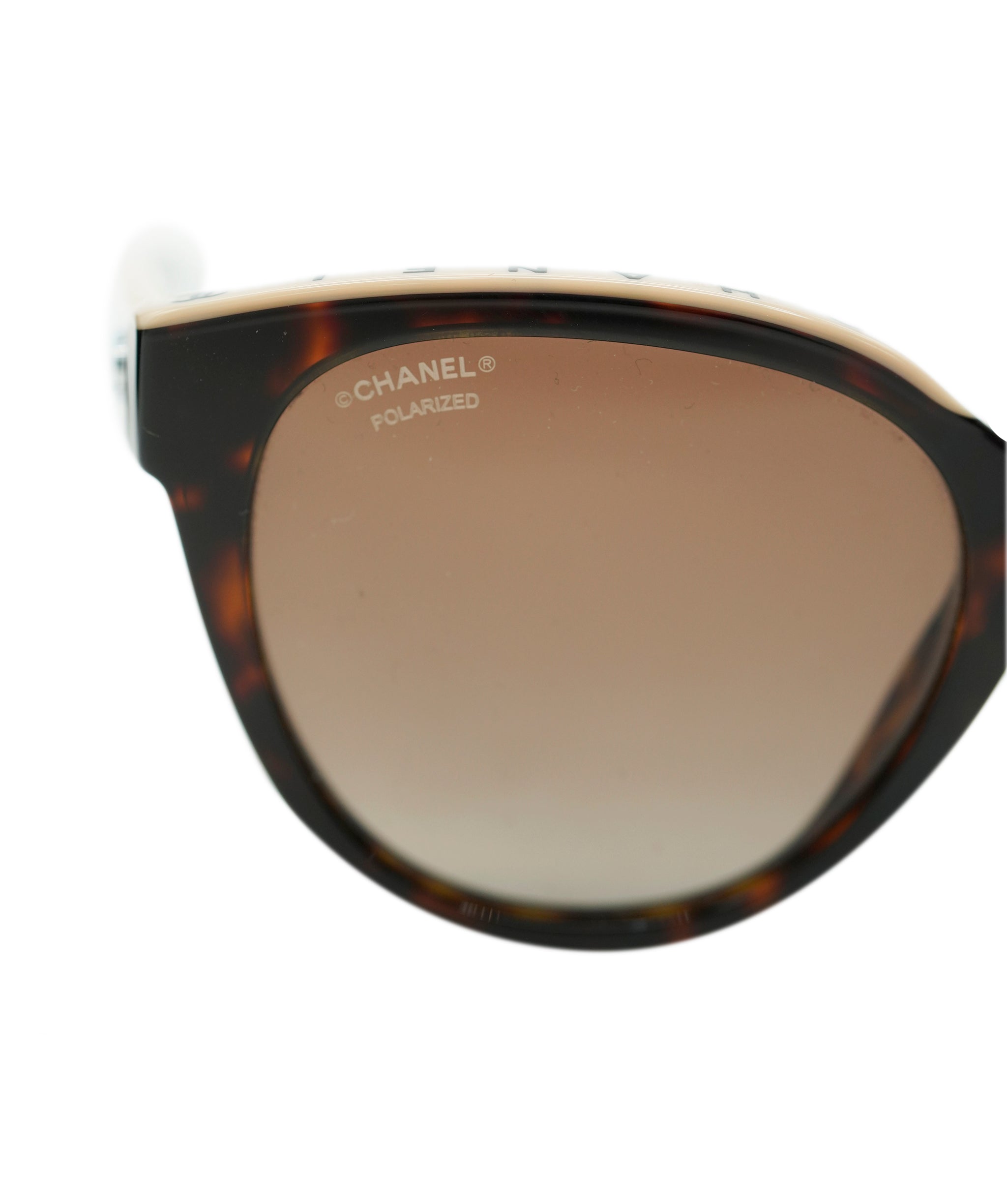 Chanel Brown and Beige Sunglasses With Box ALC1834