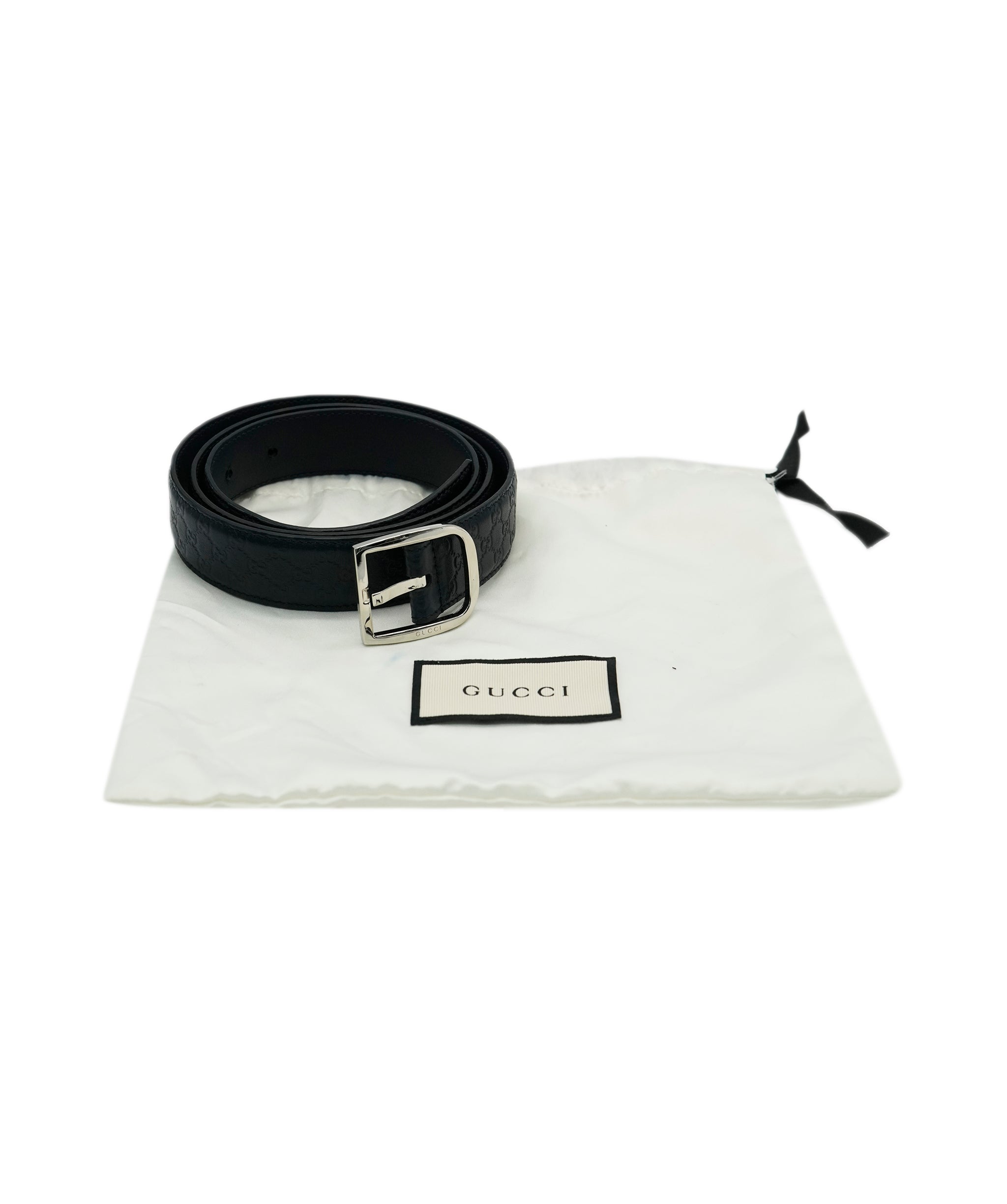 Gucci Black GG belt 100cm  ALL0777