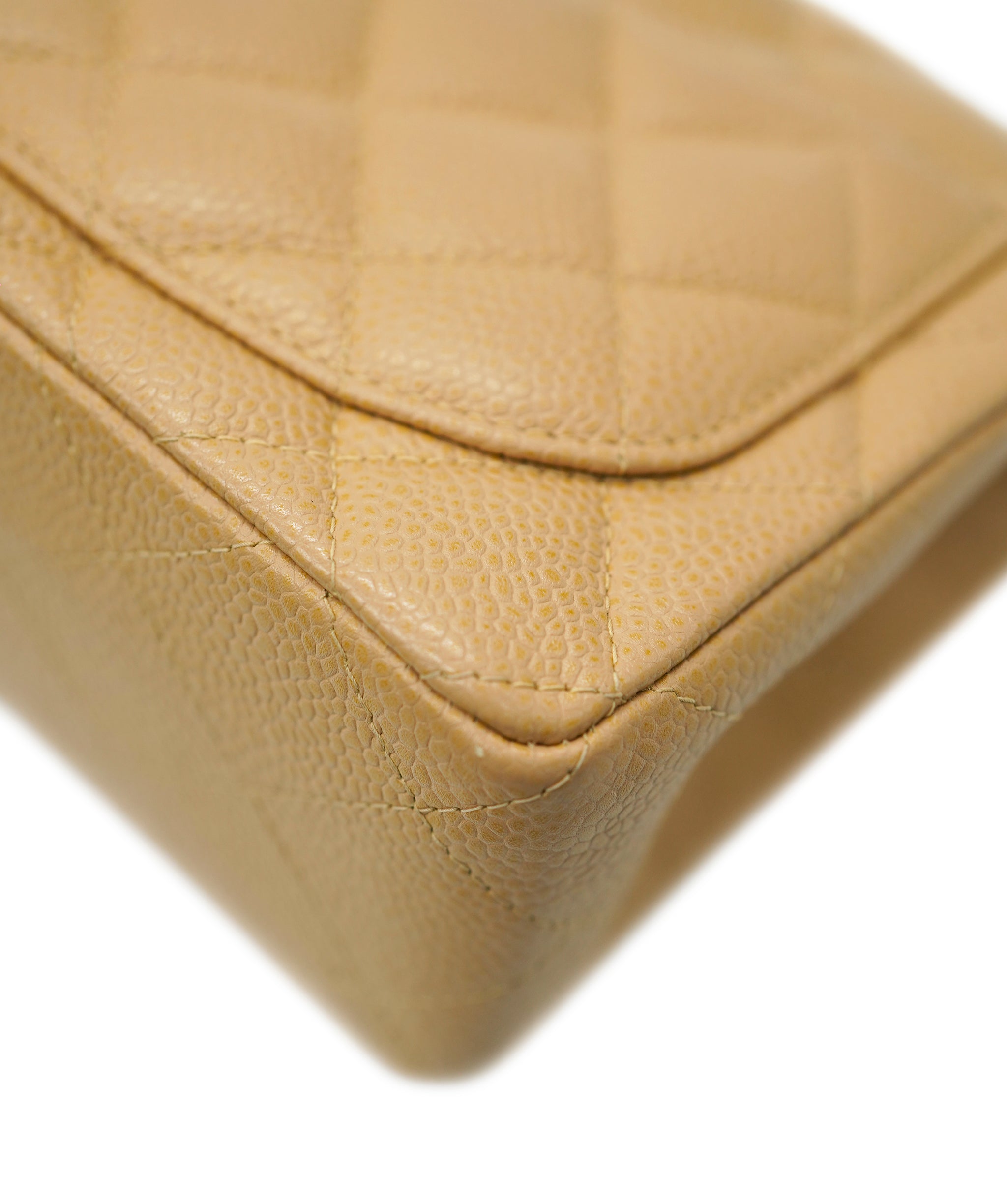 Chanel Beige Vintage Mini Caviar Square 90220677 DBXS0035