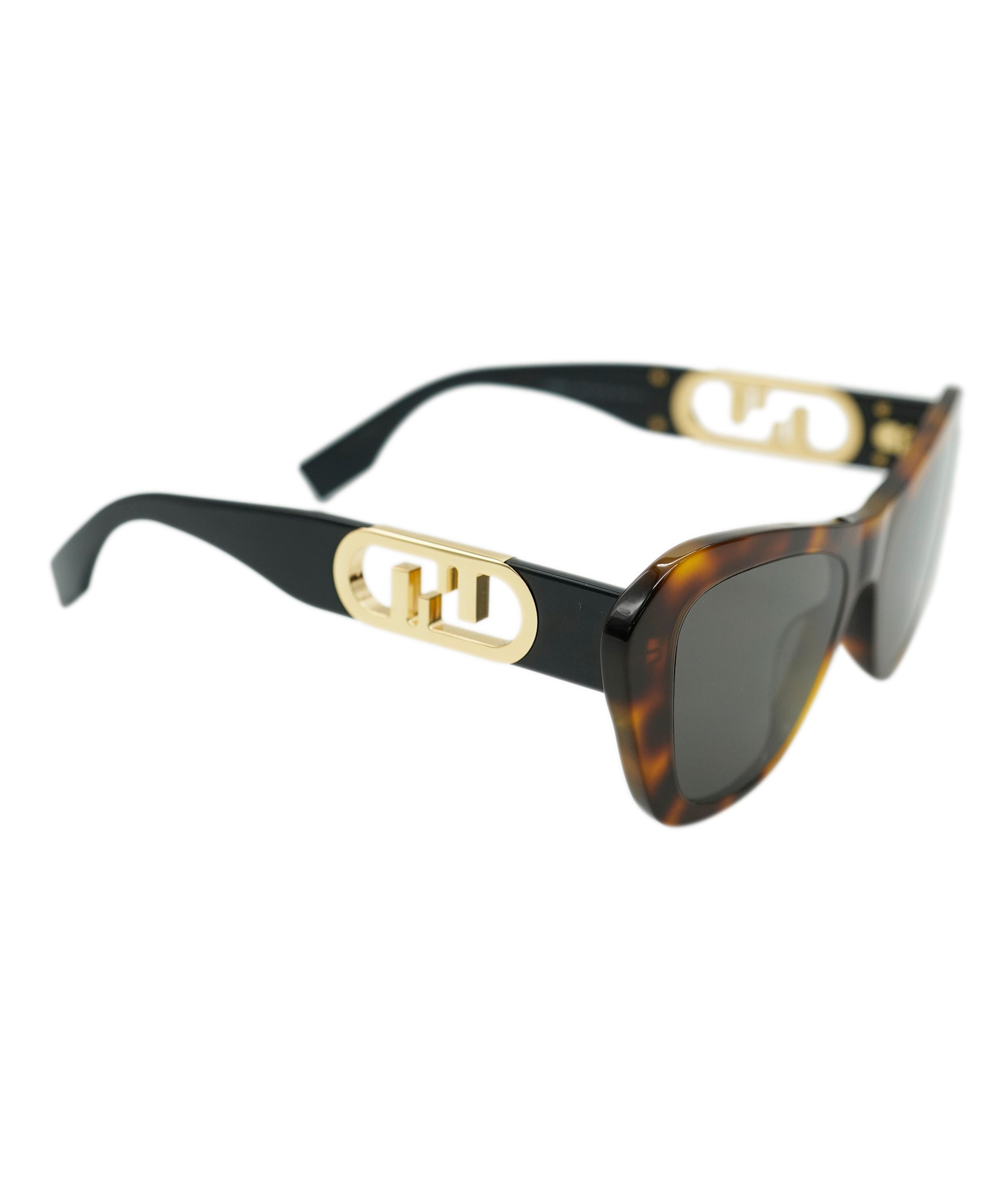 Fendi Havana and Black Sunglasses with FF cut out  ALL0807