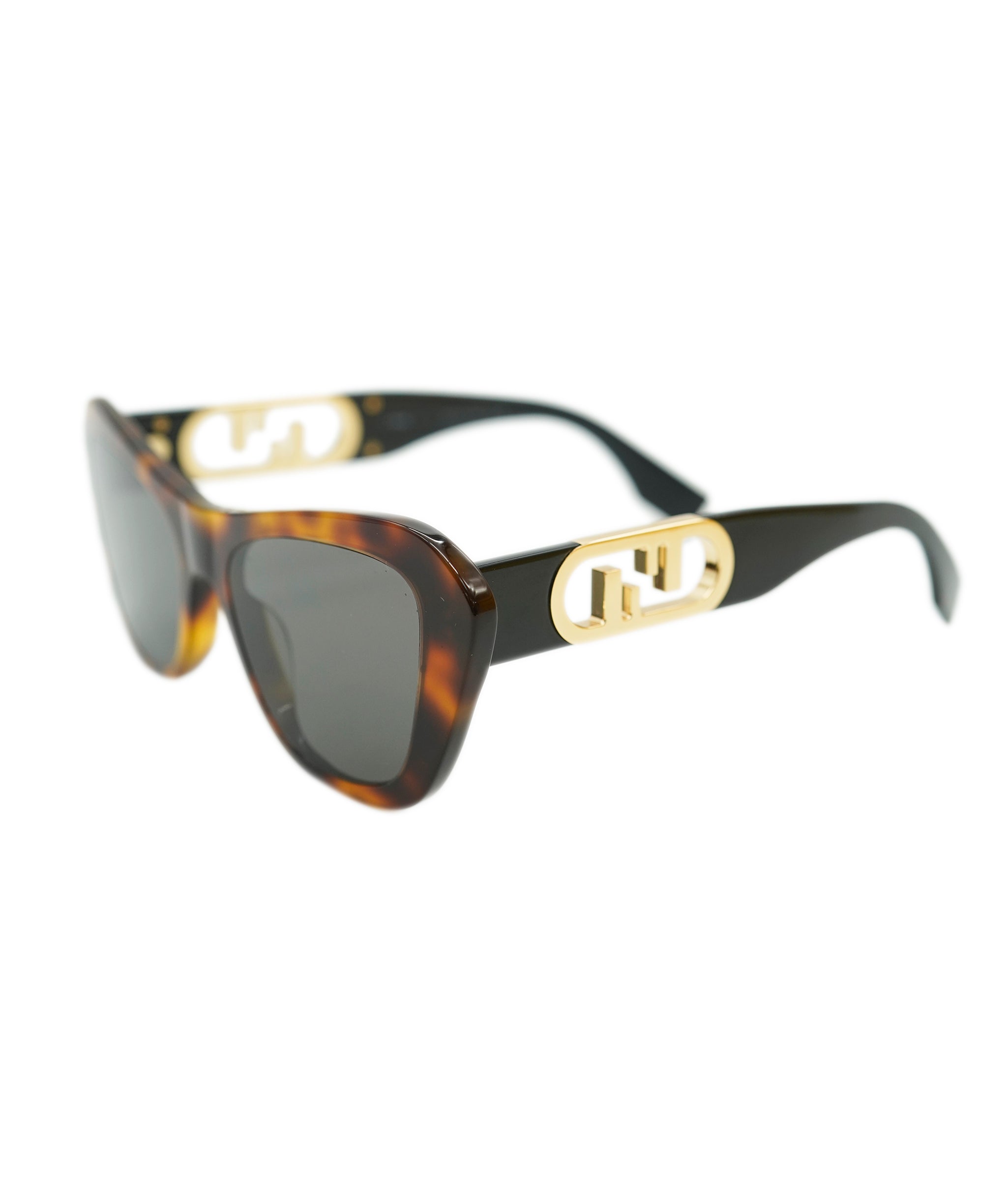 Fendi Havana and Black Sunglasses with FF cut out  ALL0807