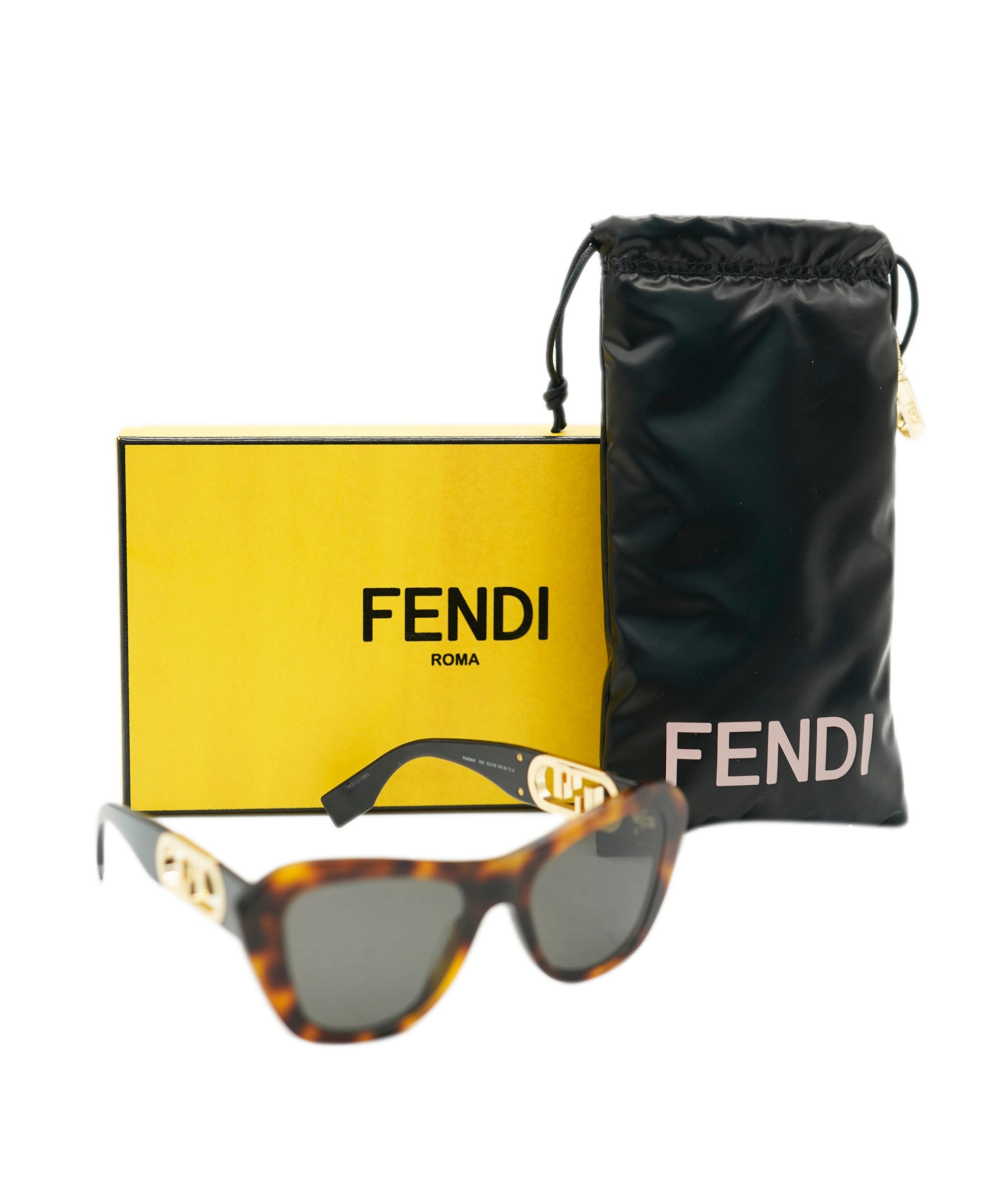 Fendi Havana and Black Sunglasses with FF cut out  ALL0807