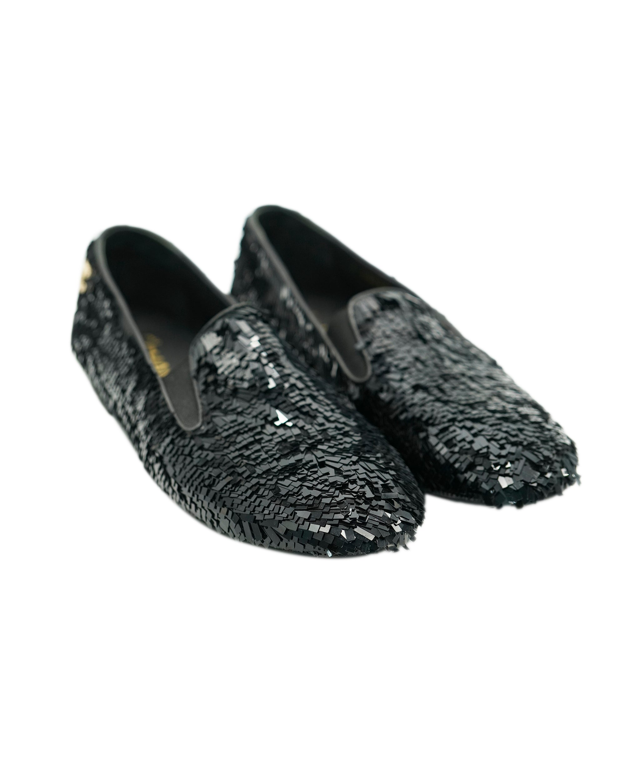 Chanel Sequin Loafers With CC Detail in Box  ALC1813