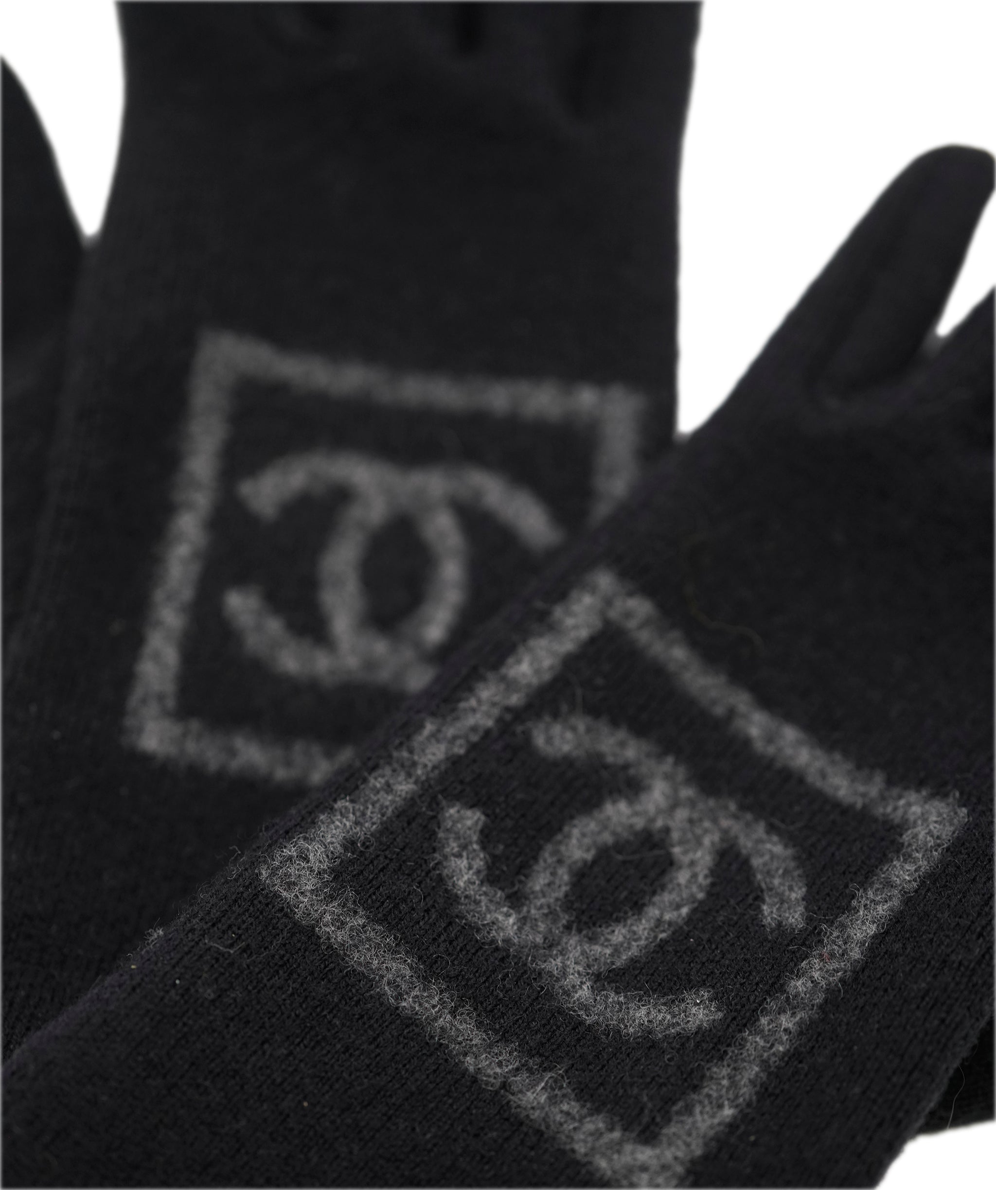 Chanel 08A Chanel Sport CC Wool Knit Gloves ALL0782