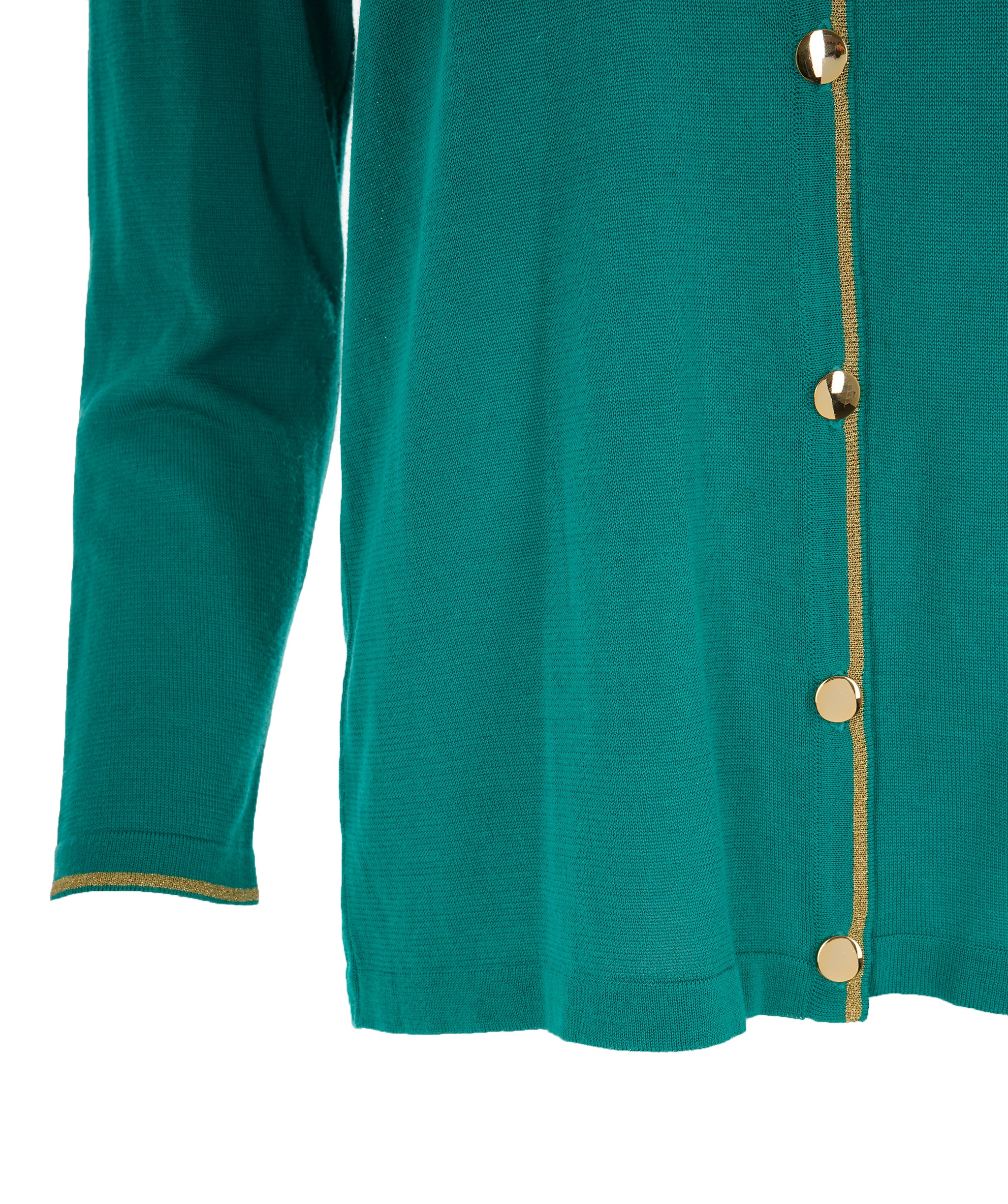 Yves Saint Laurent Vintage Embroidered Green Cardigan  ALL0793