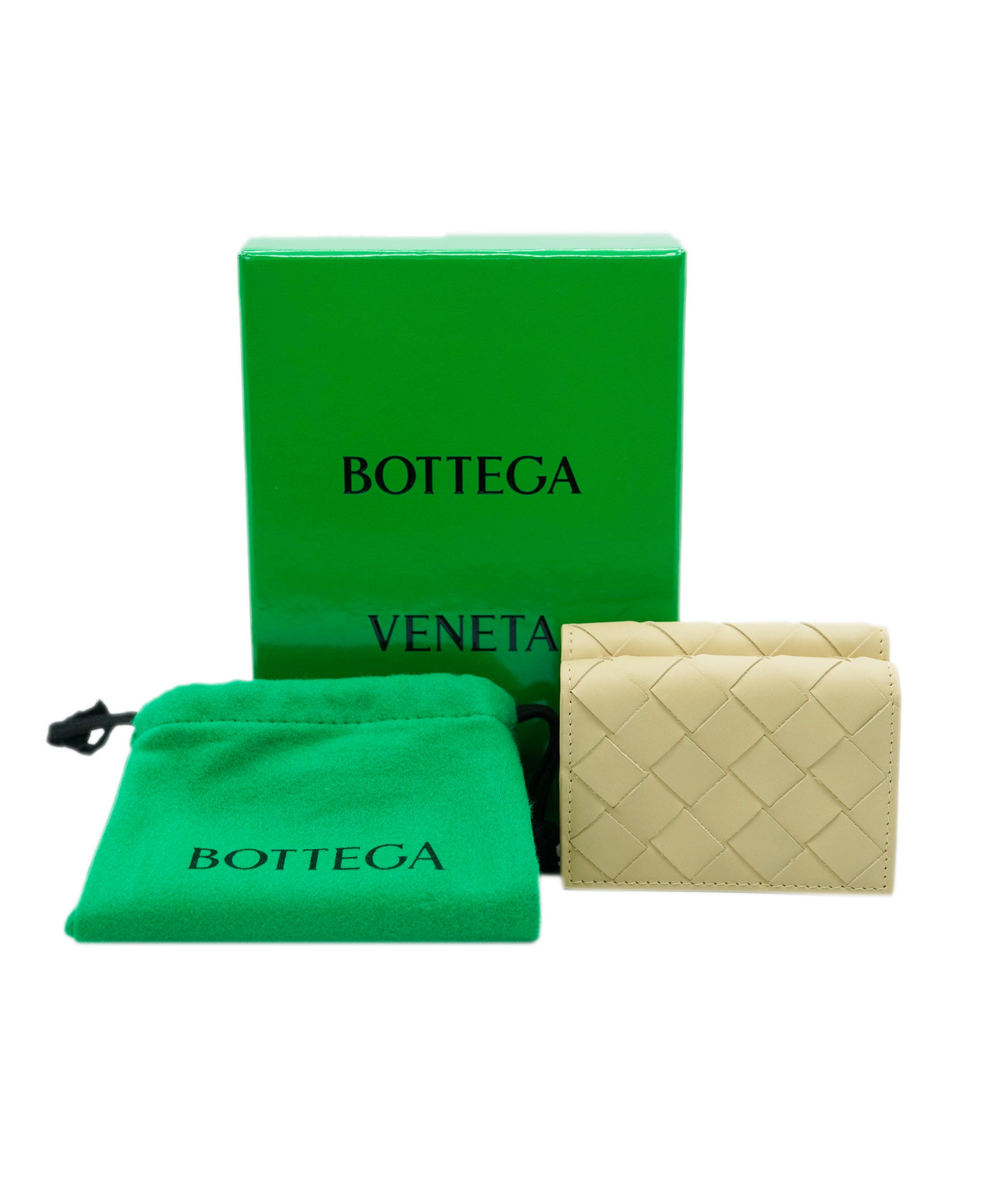 Bottega porridge bifold intreciatto wallet with PHW AJL0202