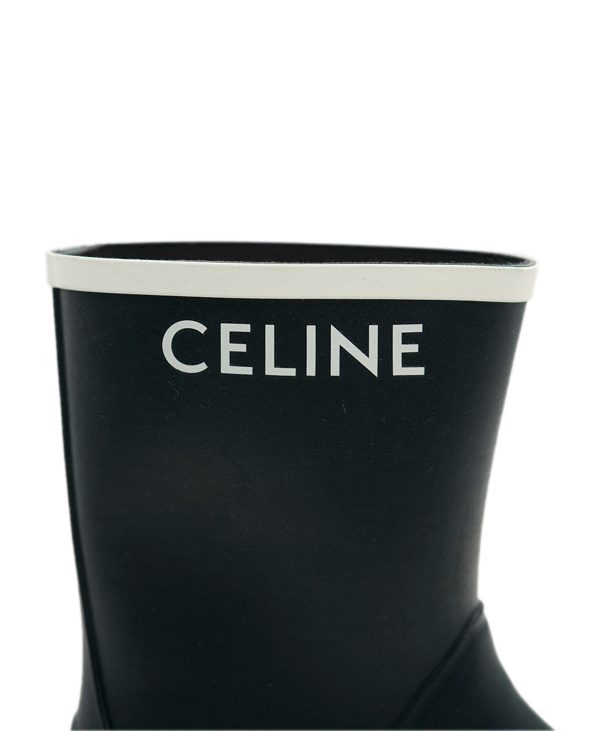 Celine wellington boots size 40 navy and white  AJL0201