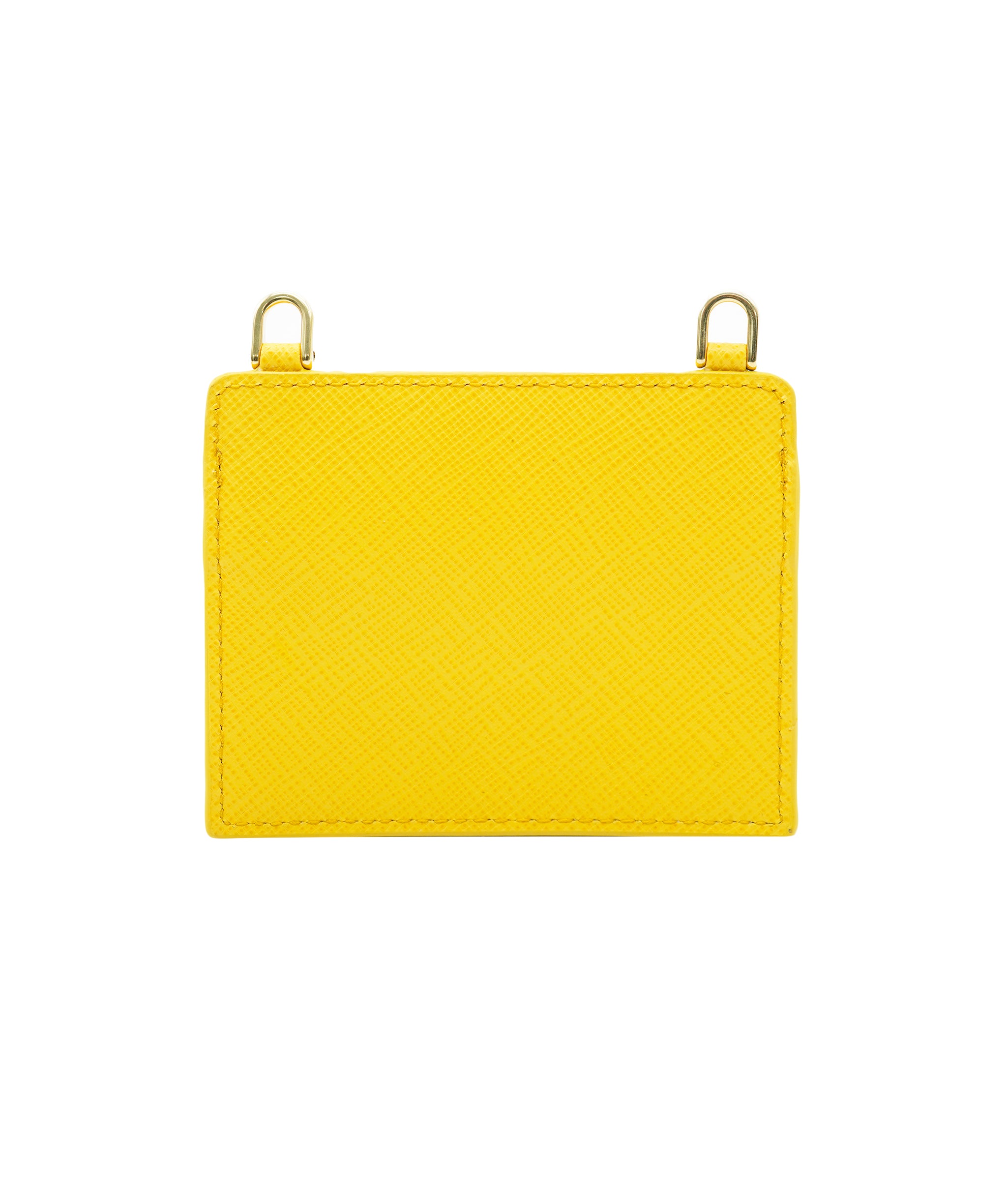 Prada mini saffiano leather yellow WOC with GHW  AJL0214