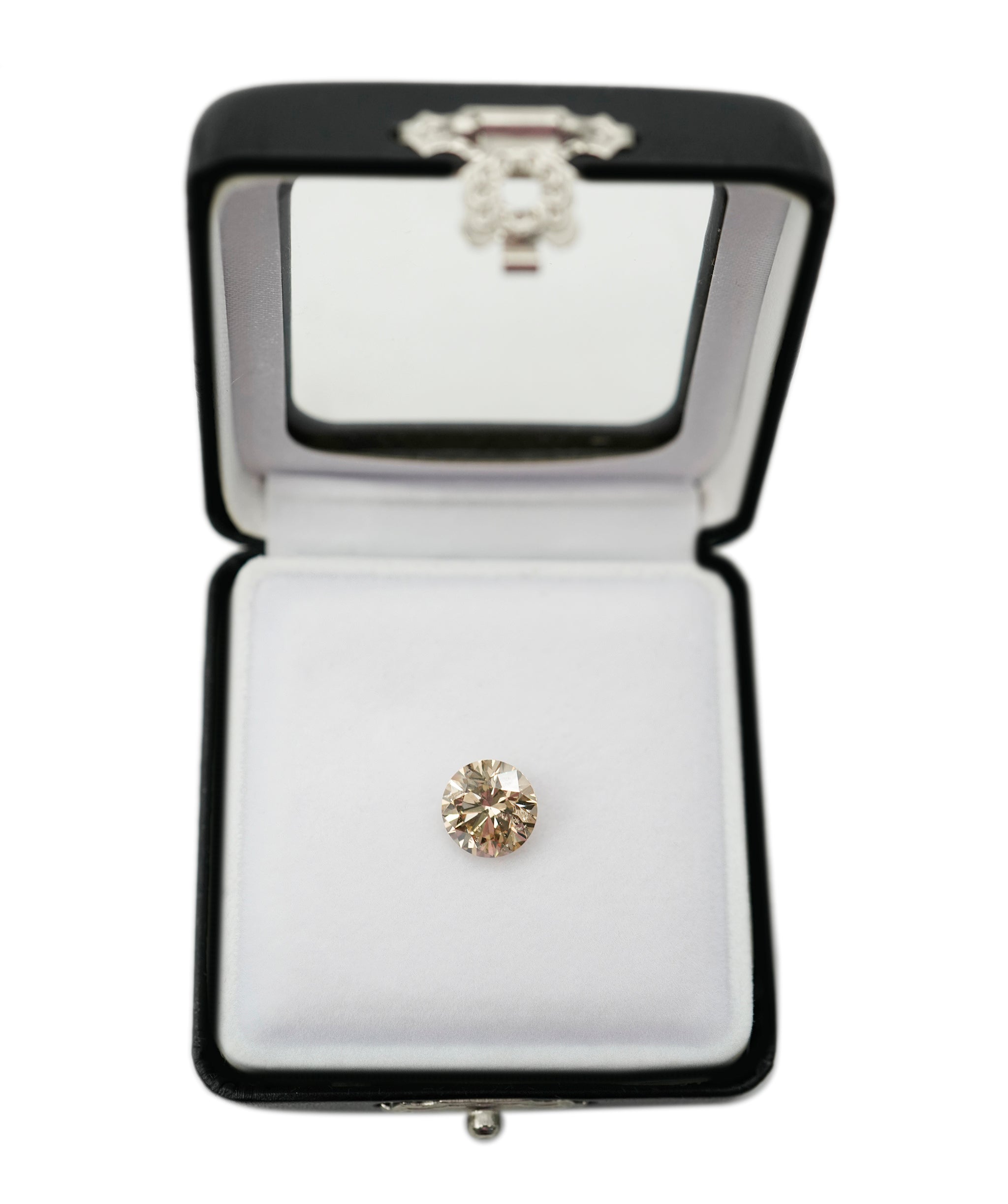 3.11 ct COGNAC ROUND SHAPE DIAMOND ANC-S33-67