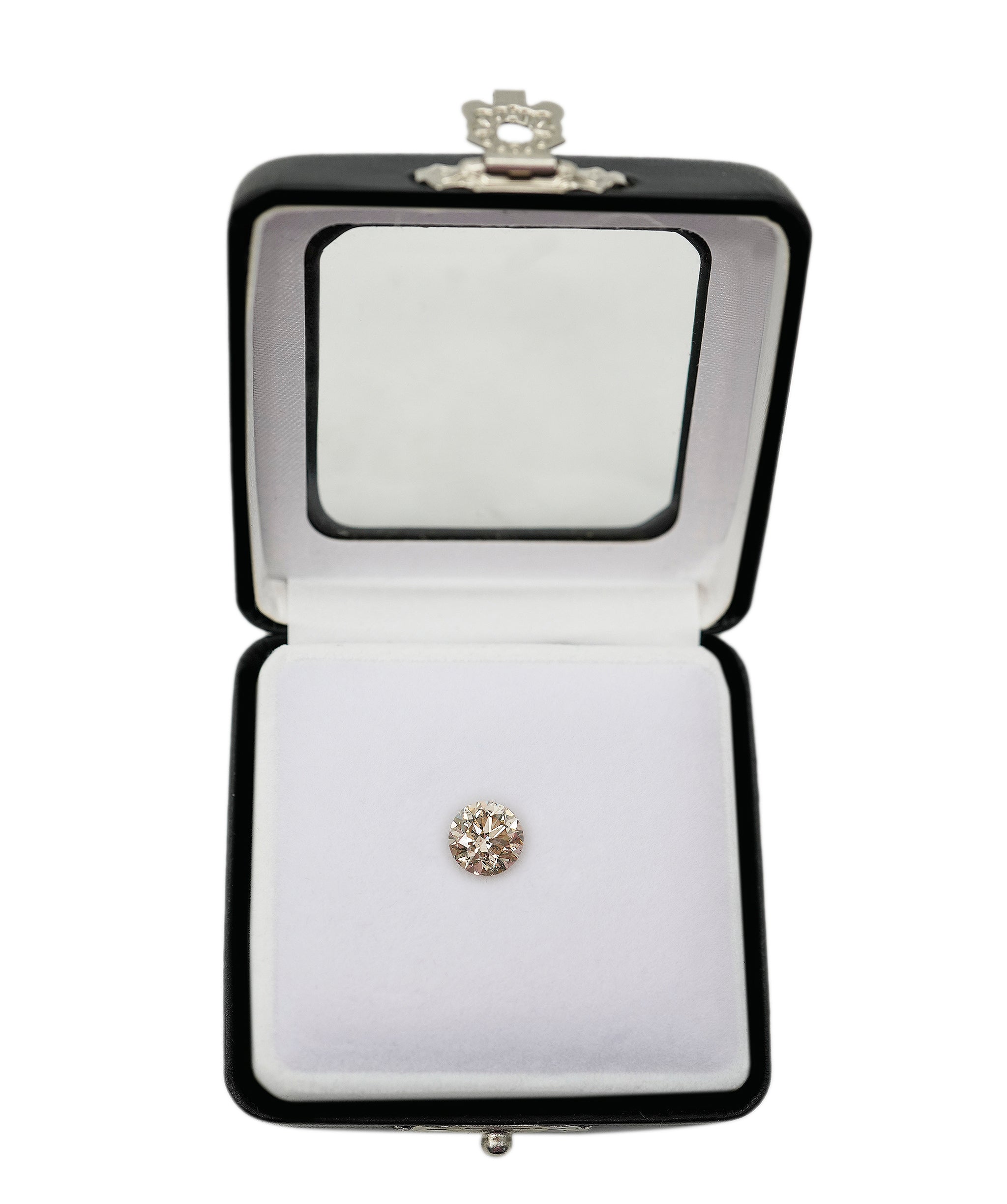 2.1 ct CHAMPAGNE ROUND SHAPE DIAMOND ANC-S33-68