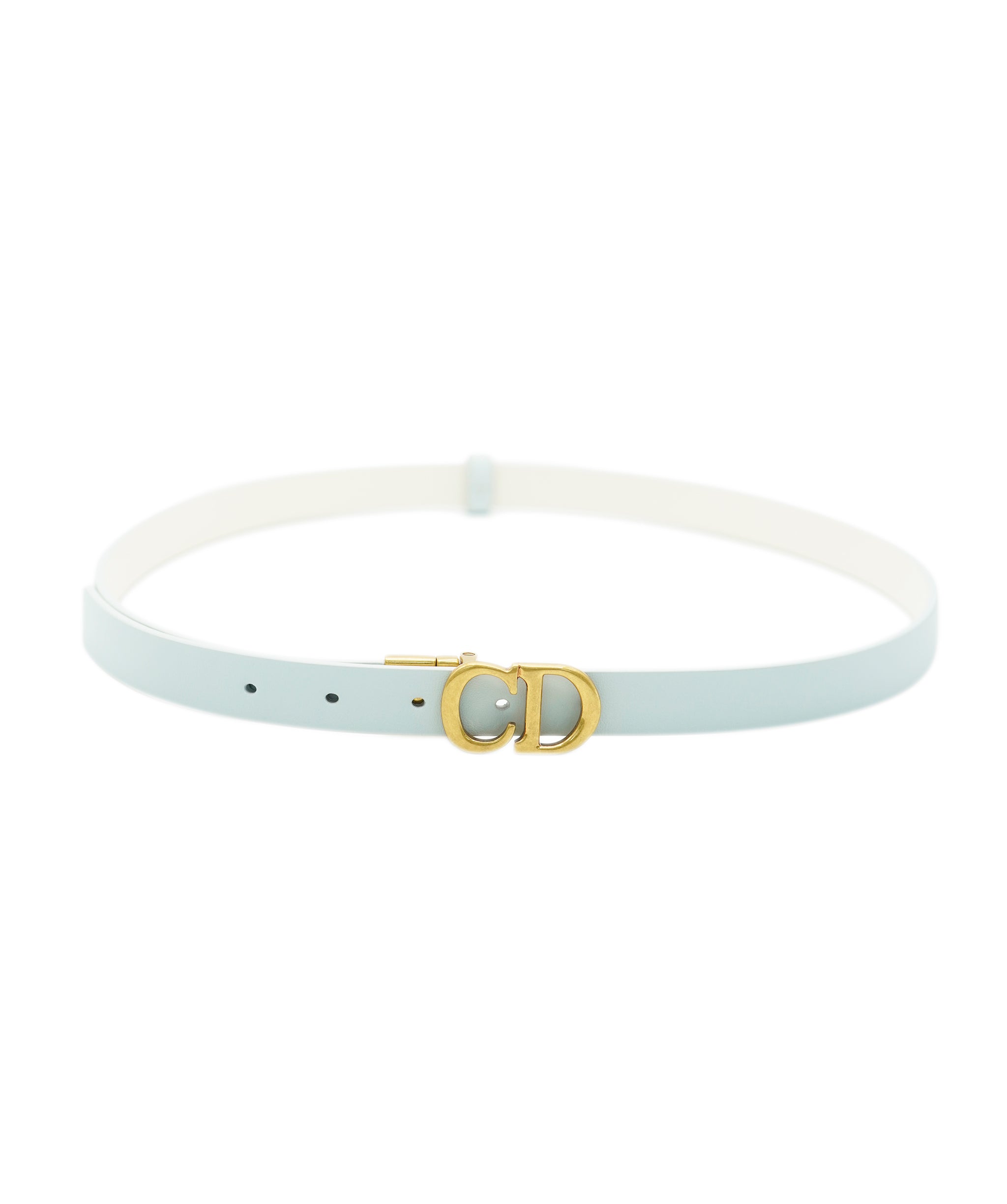 Dior pale blue leather belt  AJL0218