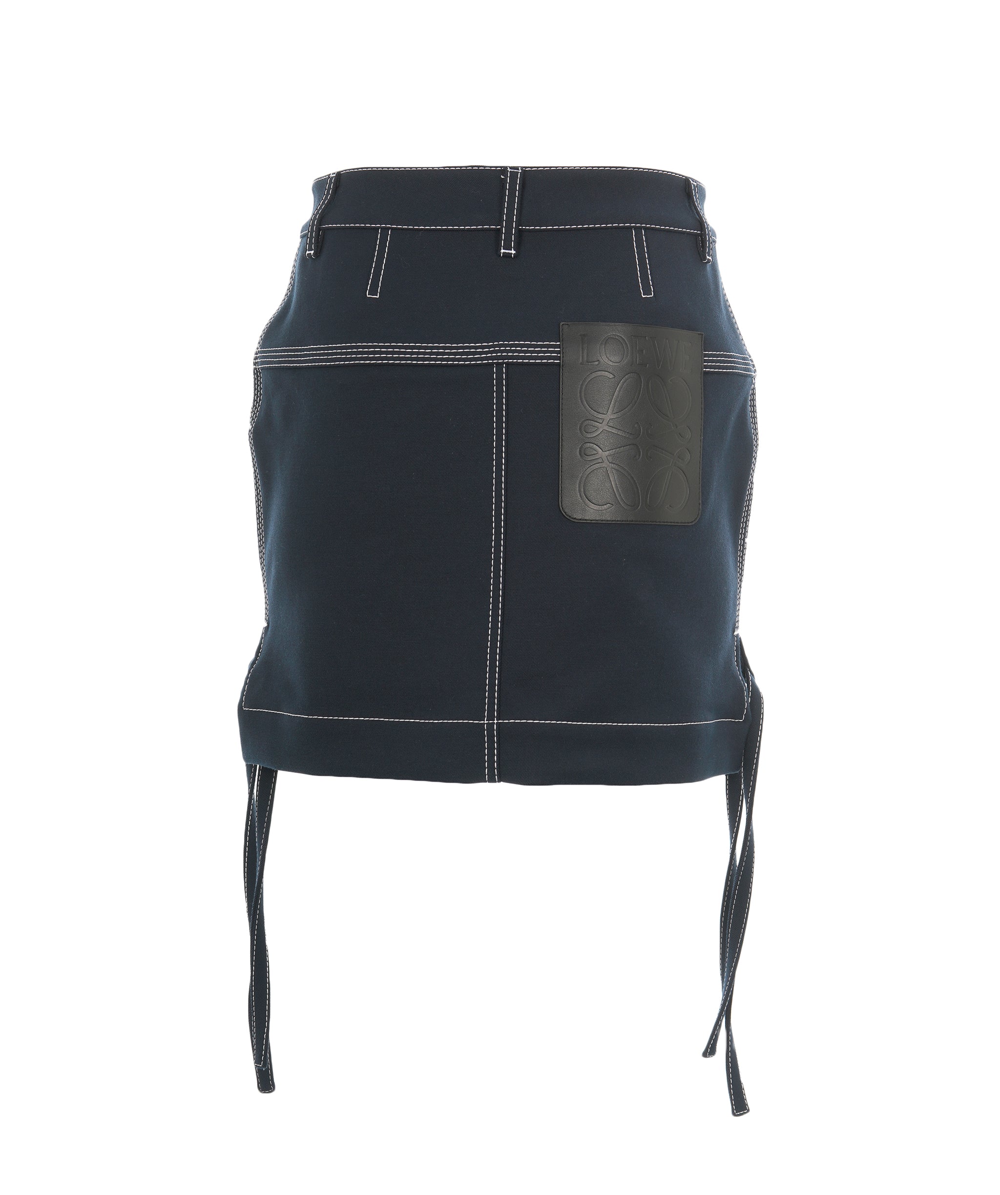 Loewe Anagram Denim Mini Skirt Navy ALL0819