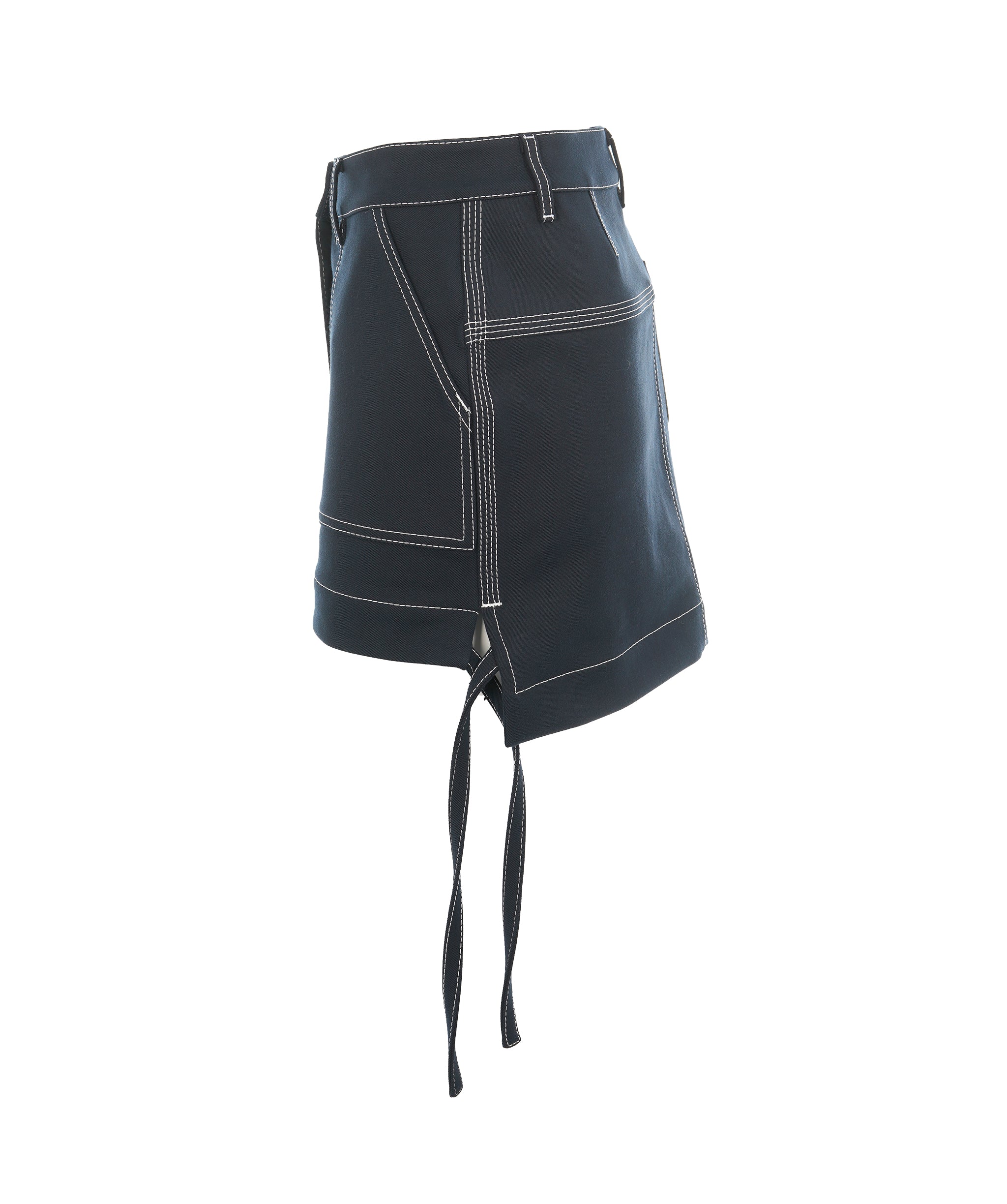 Loewe Anagram Denim Mini Skirt Navy ALL0819