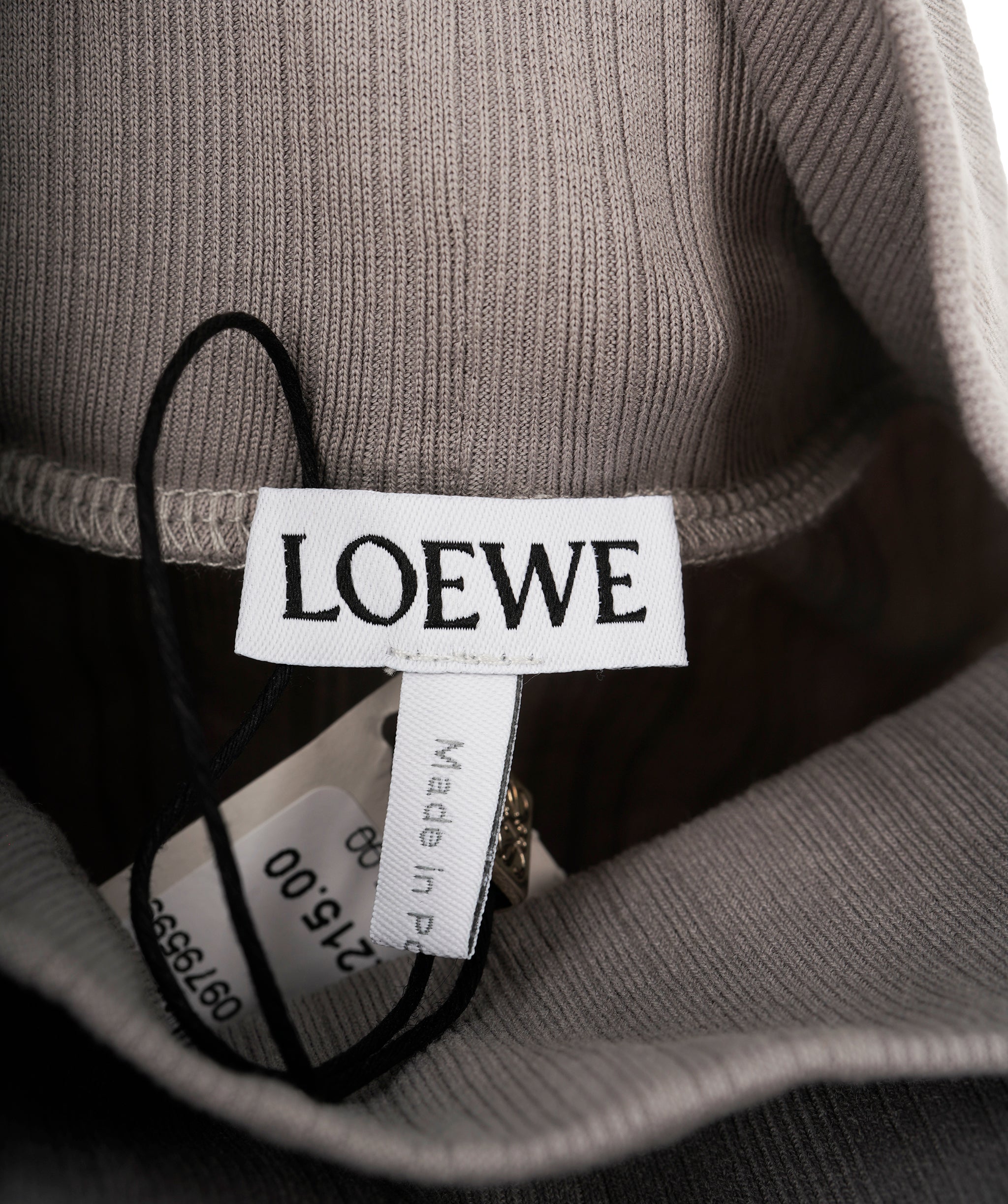 Loewe Grey Anagram Turtleneck Top Size L  ALL0818