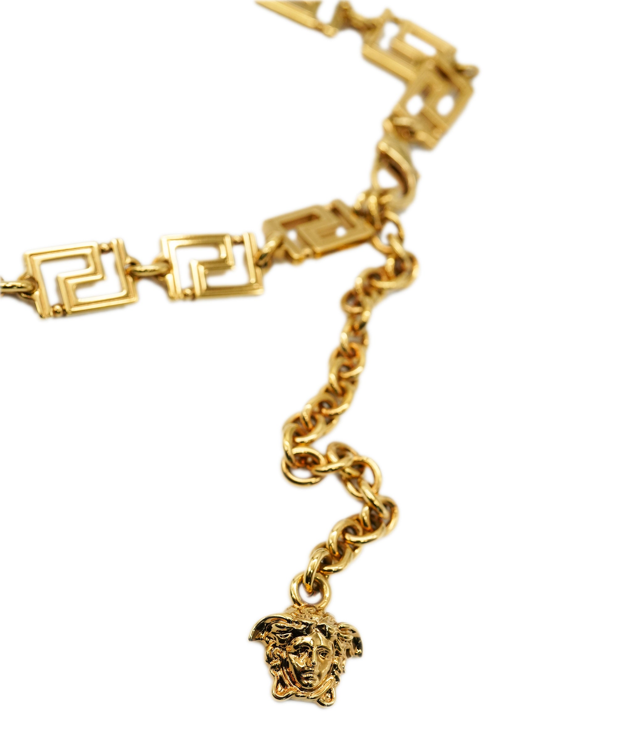 Versace Gold Tone Greca Goddess Chain Belt ABC1006