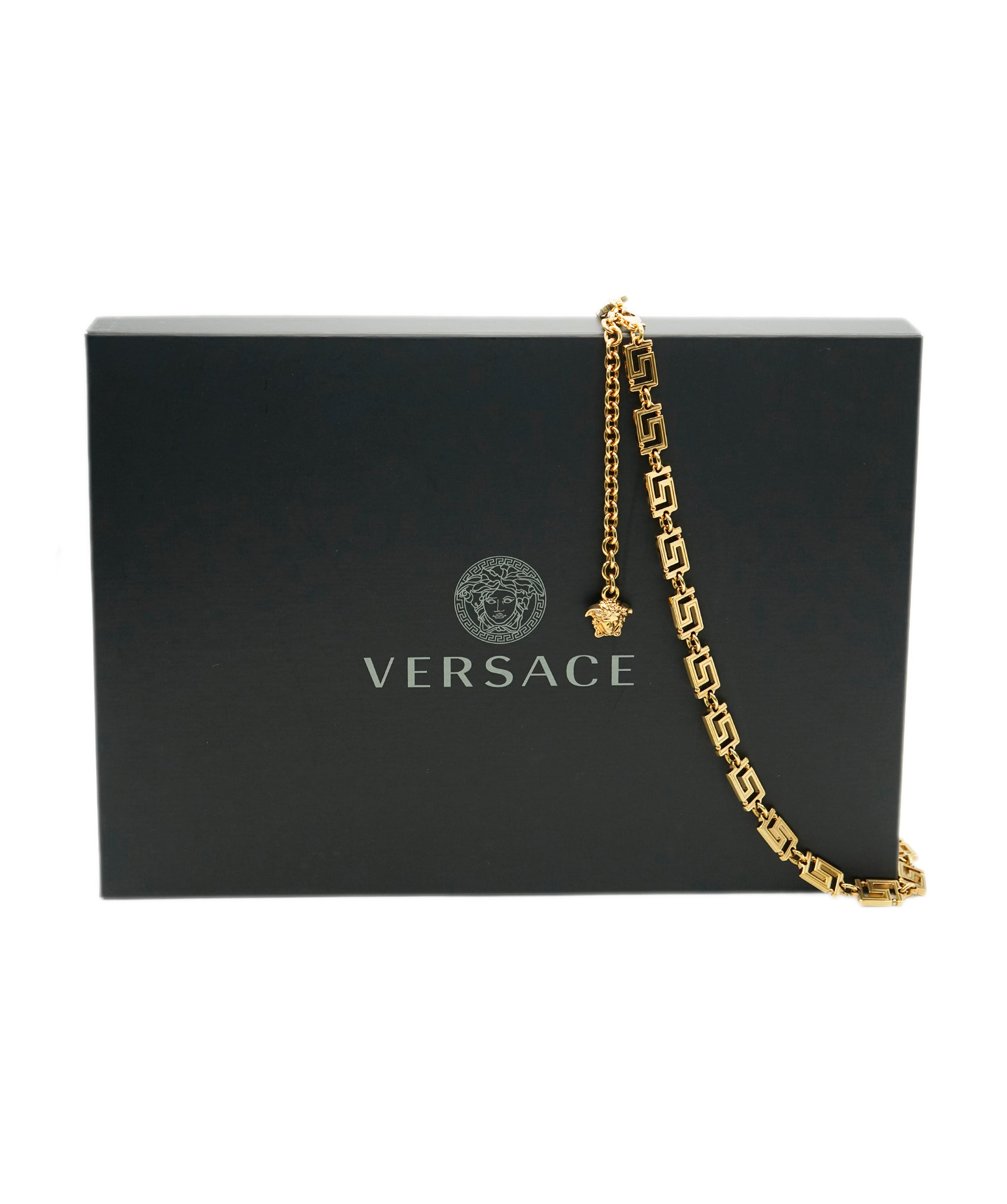 Versace Gold Tone Greca Goddess Chain Belt ABC1006