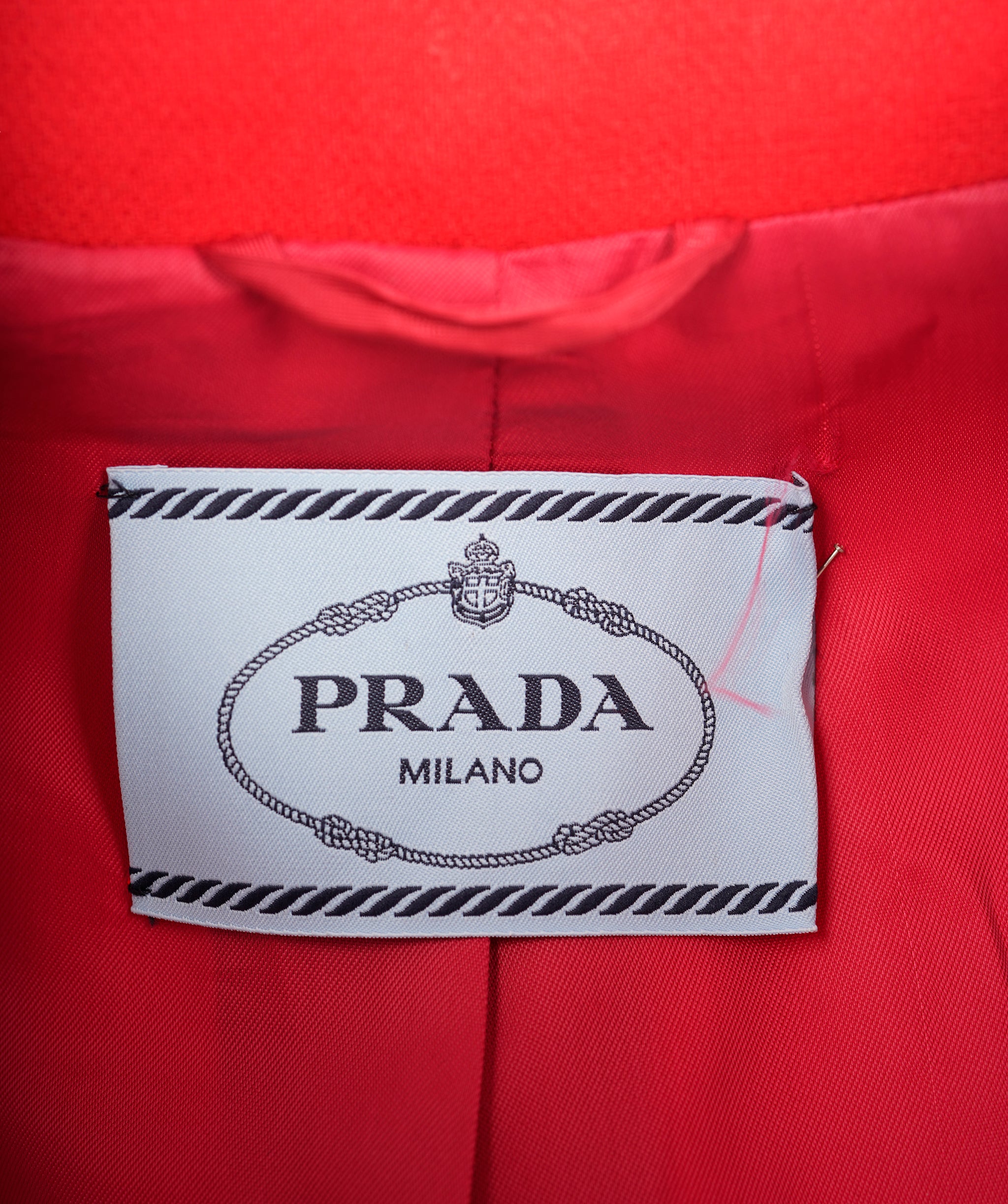 Prada Red Wool Double Breasted Jacket ALC1846