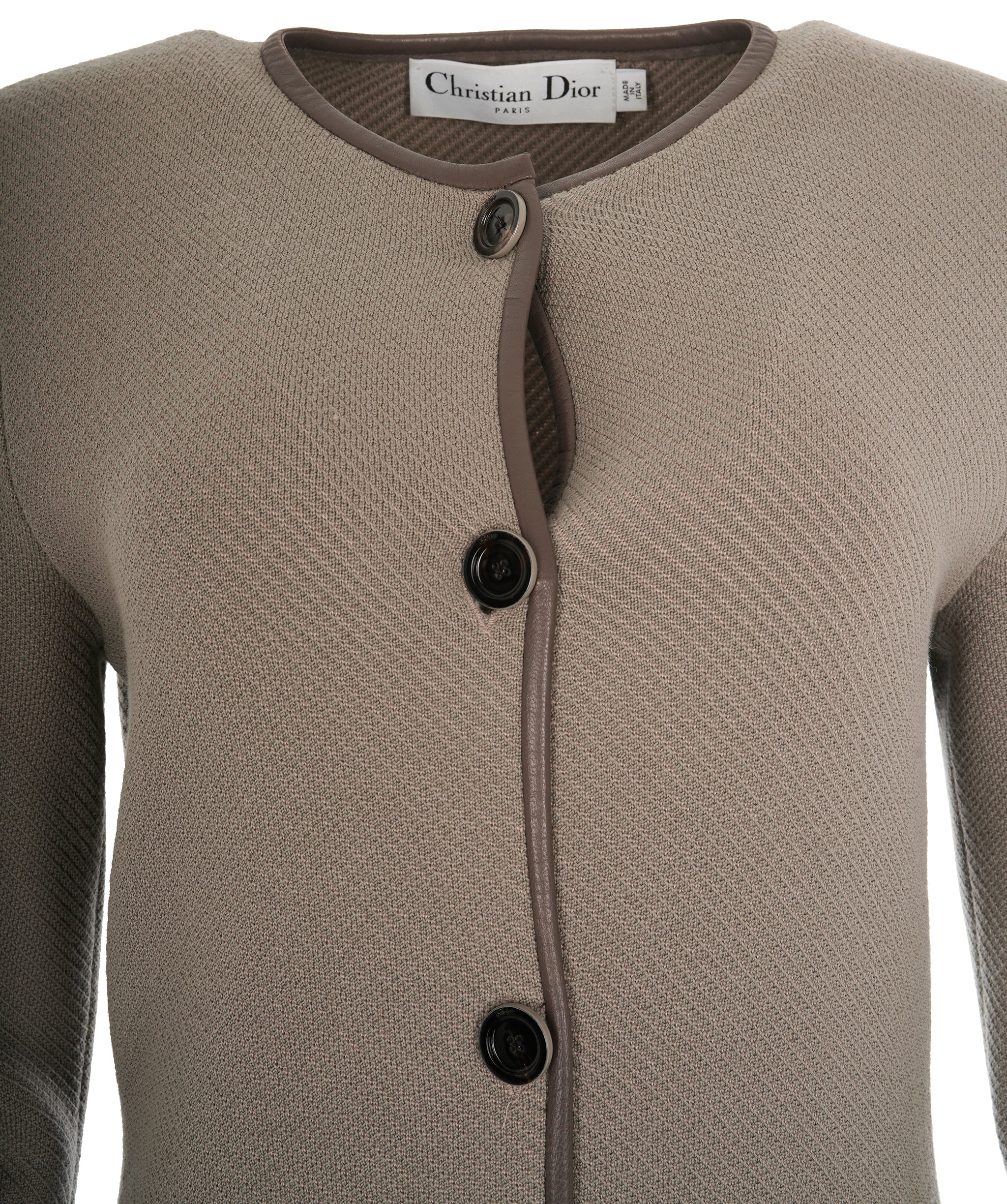 Christian Dior Cardigan Brown Single Breasted ALC1849