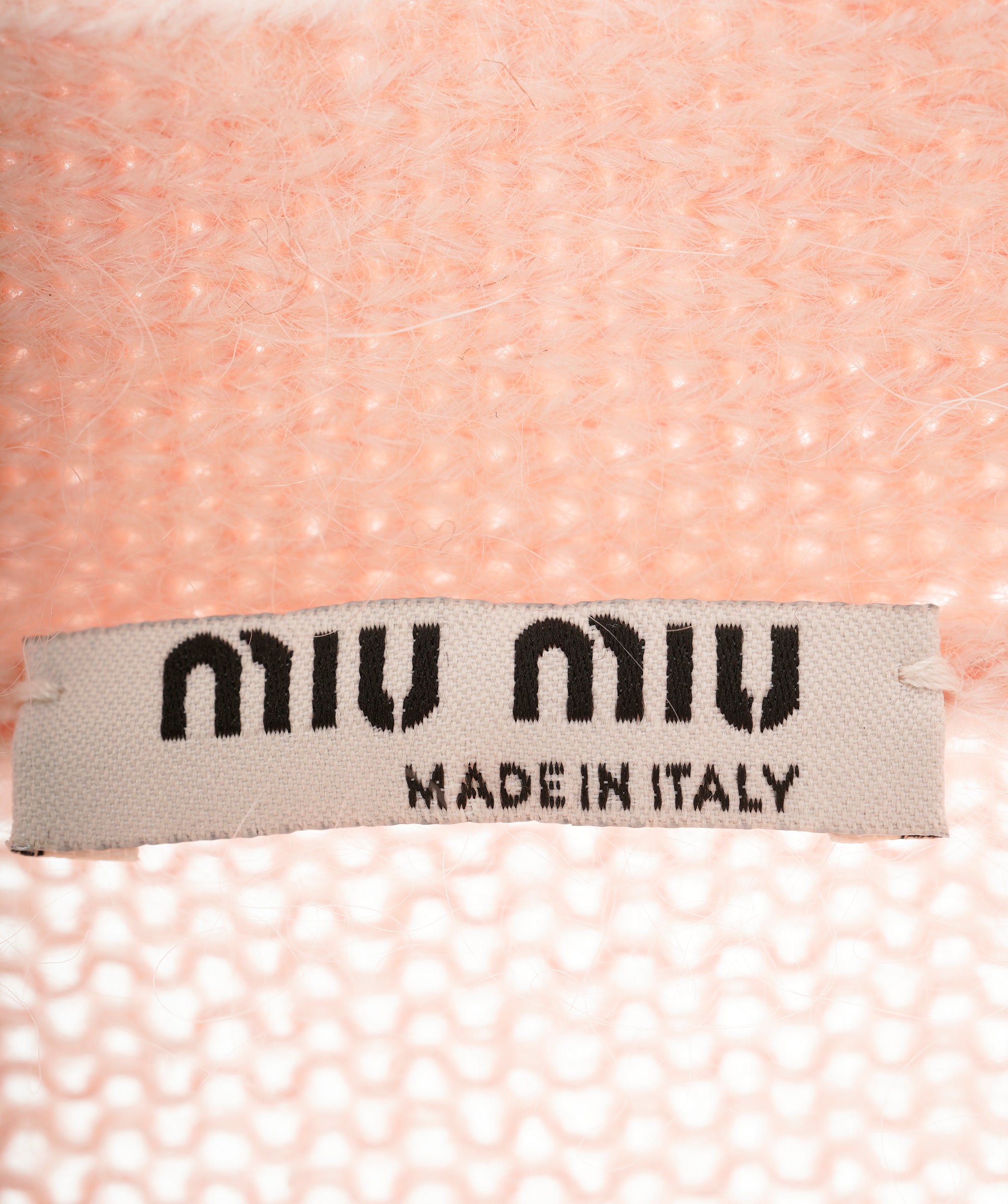 Miu Miu 21 Pink Mohair Blend Star Longline Oversized Cardigan ALC1859