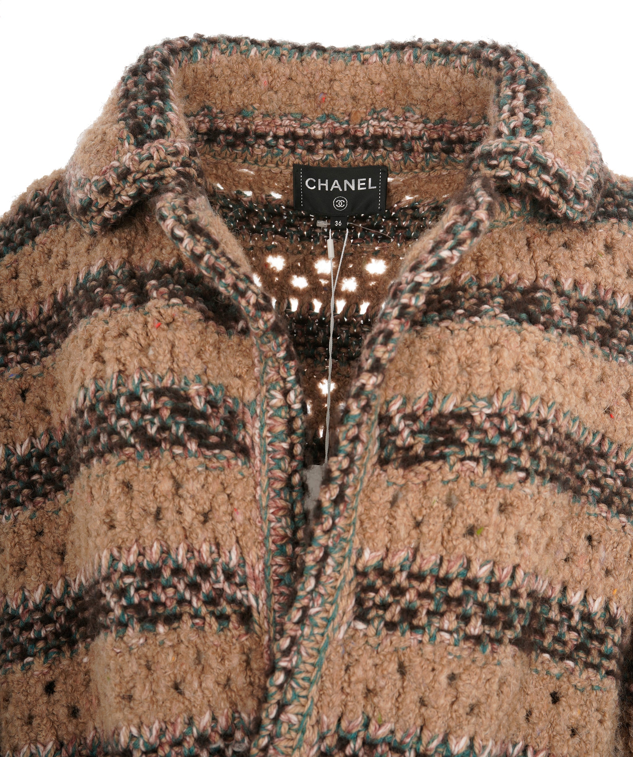 Chanel 17C Multicolour Tweed CC Belted Coat ALC1842