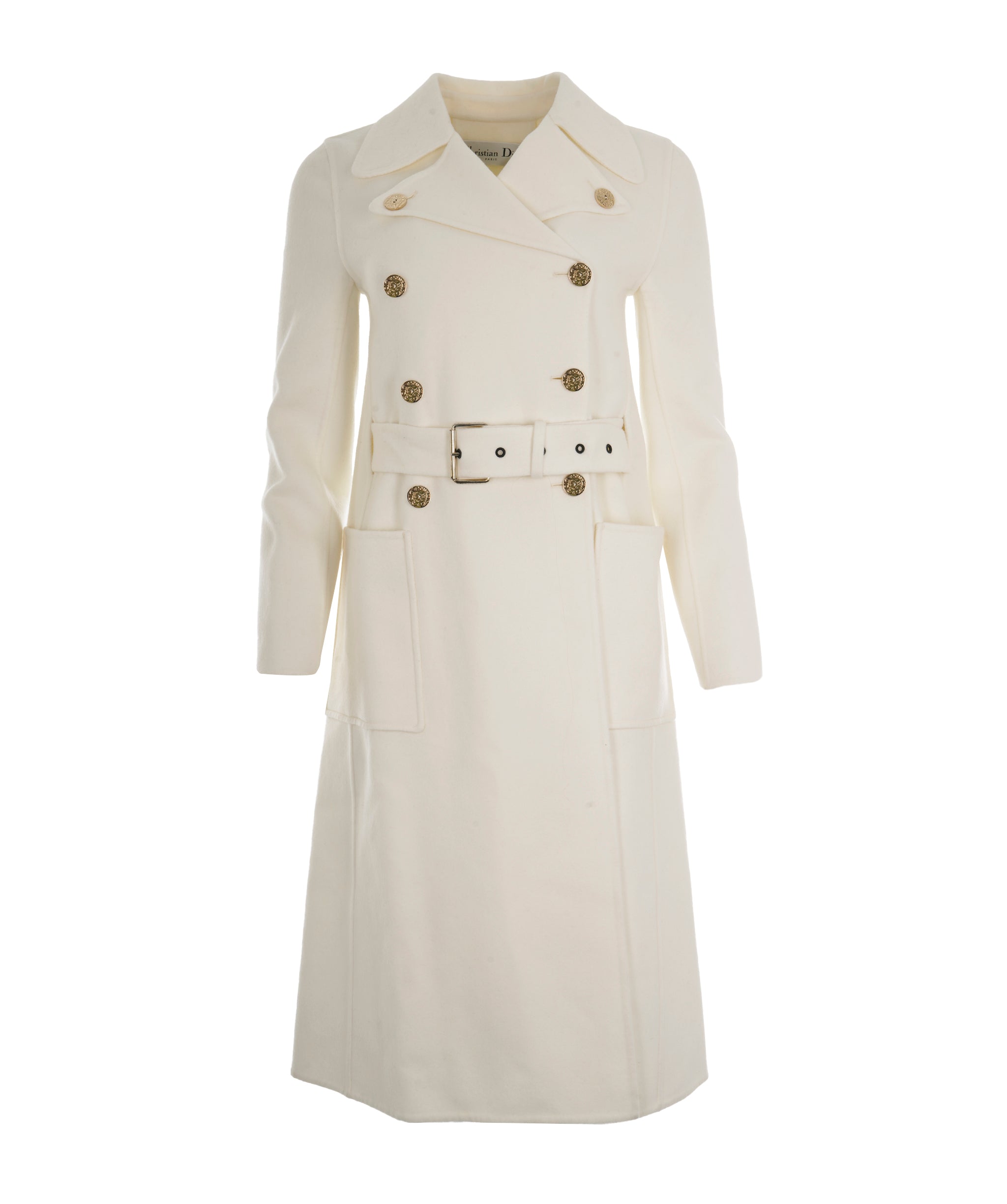 Christian Dior 2023 White Wool Double Breasted Tailored Coat*RRP £6000* ALC1838