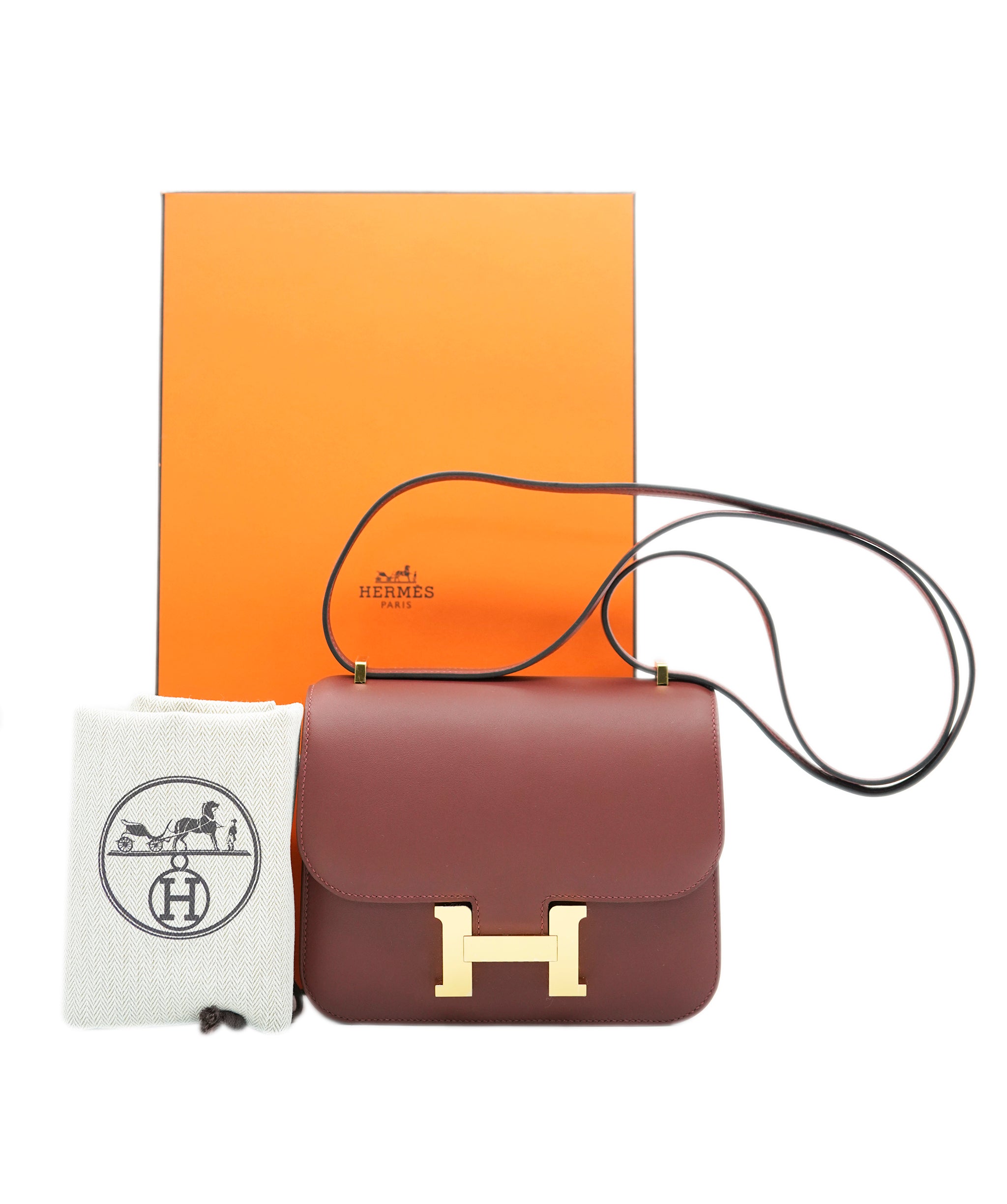 Hermes constance 18 Rouge H GHW  AVC2148