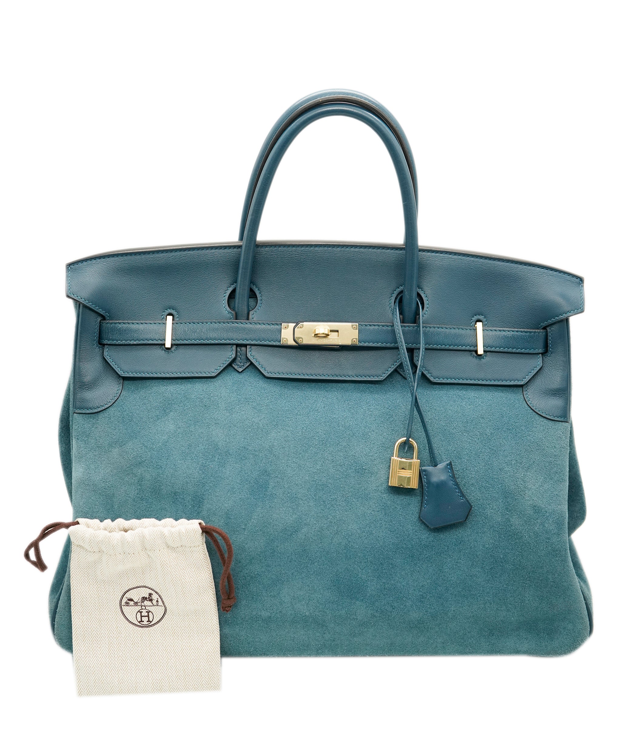 Hermes Birkin 40 Doblis Blue Thalassa PHW  AVL1476