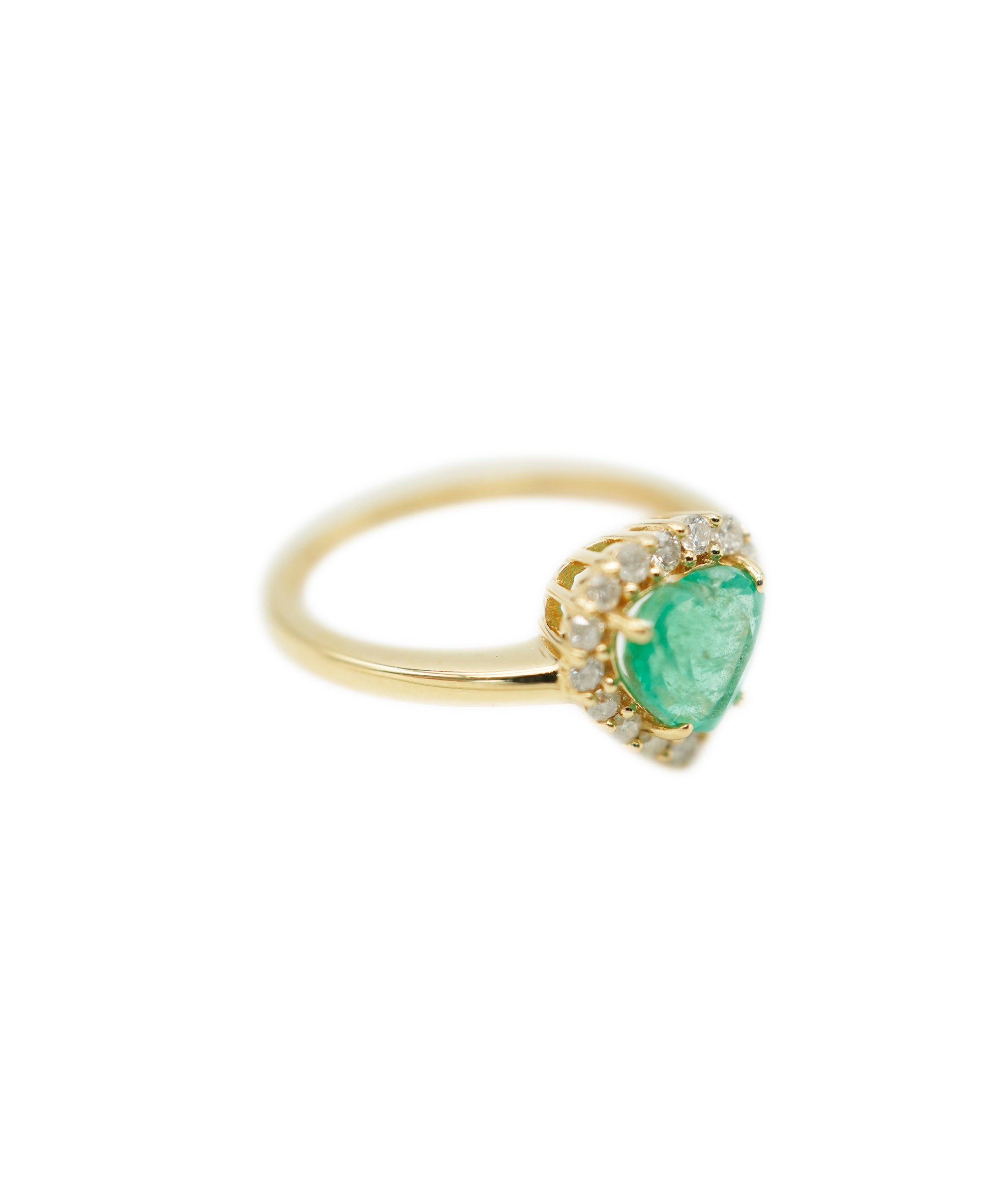 Emerald H/S Dia Ring YG DXBV0015