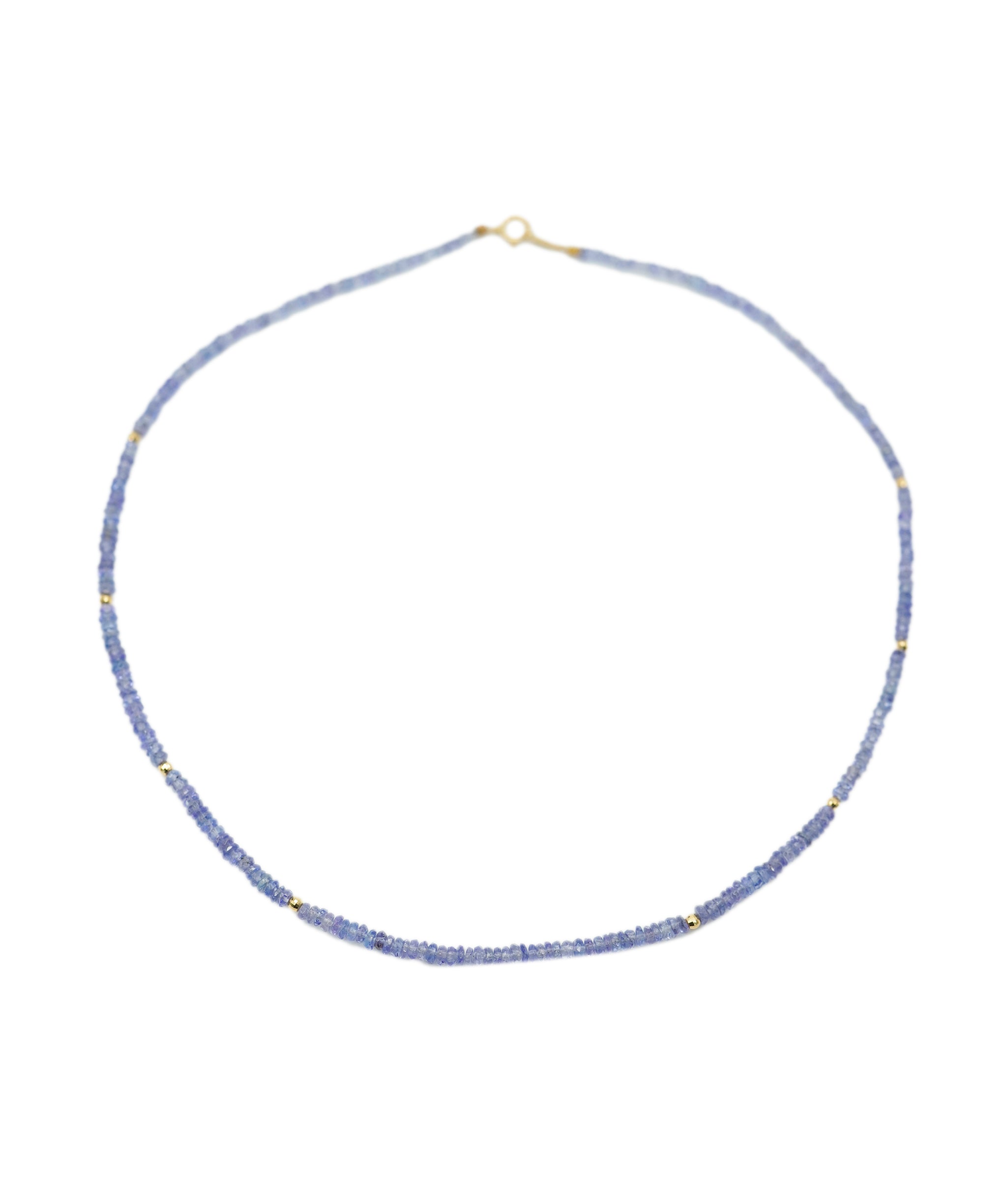 Tanzanite Beads Necklace YG DXBV0026