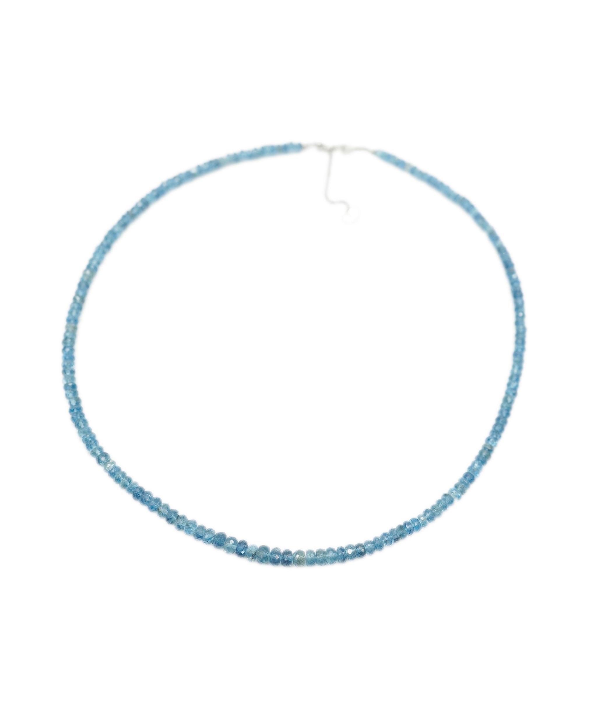 Santa Maria Aquamarine Beads Necklace WG DXBV0027