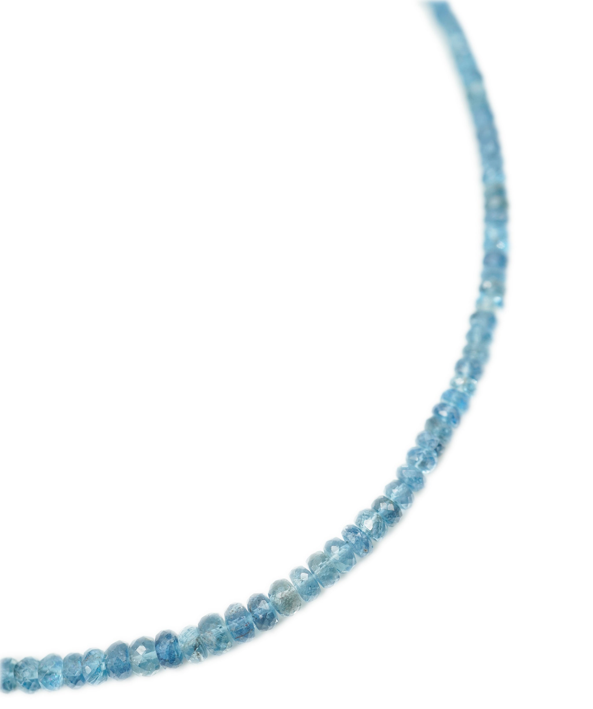 Santa Maria Aquamarine Beads Necklace WG DXBV0027