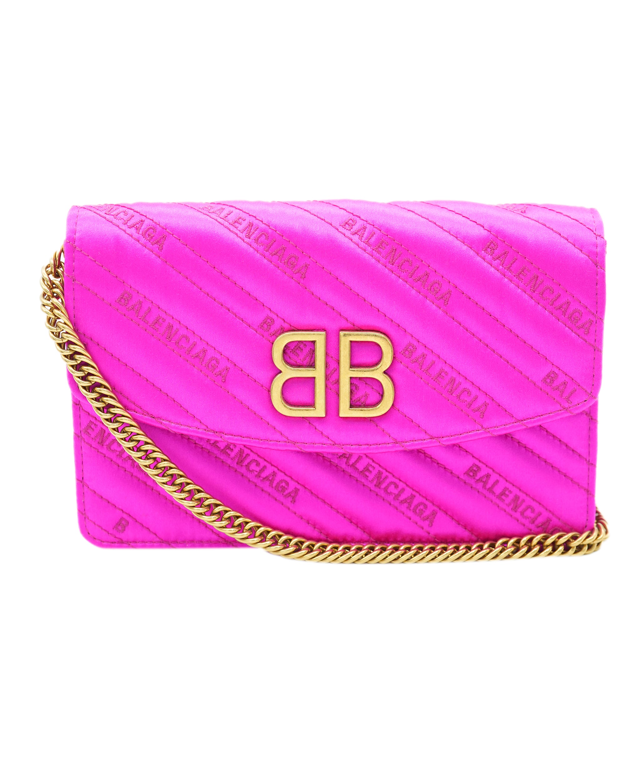 Balenciaga pink satin bag  - AJC0716