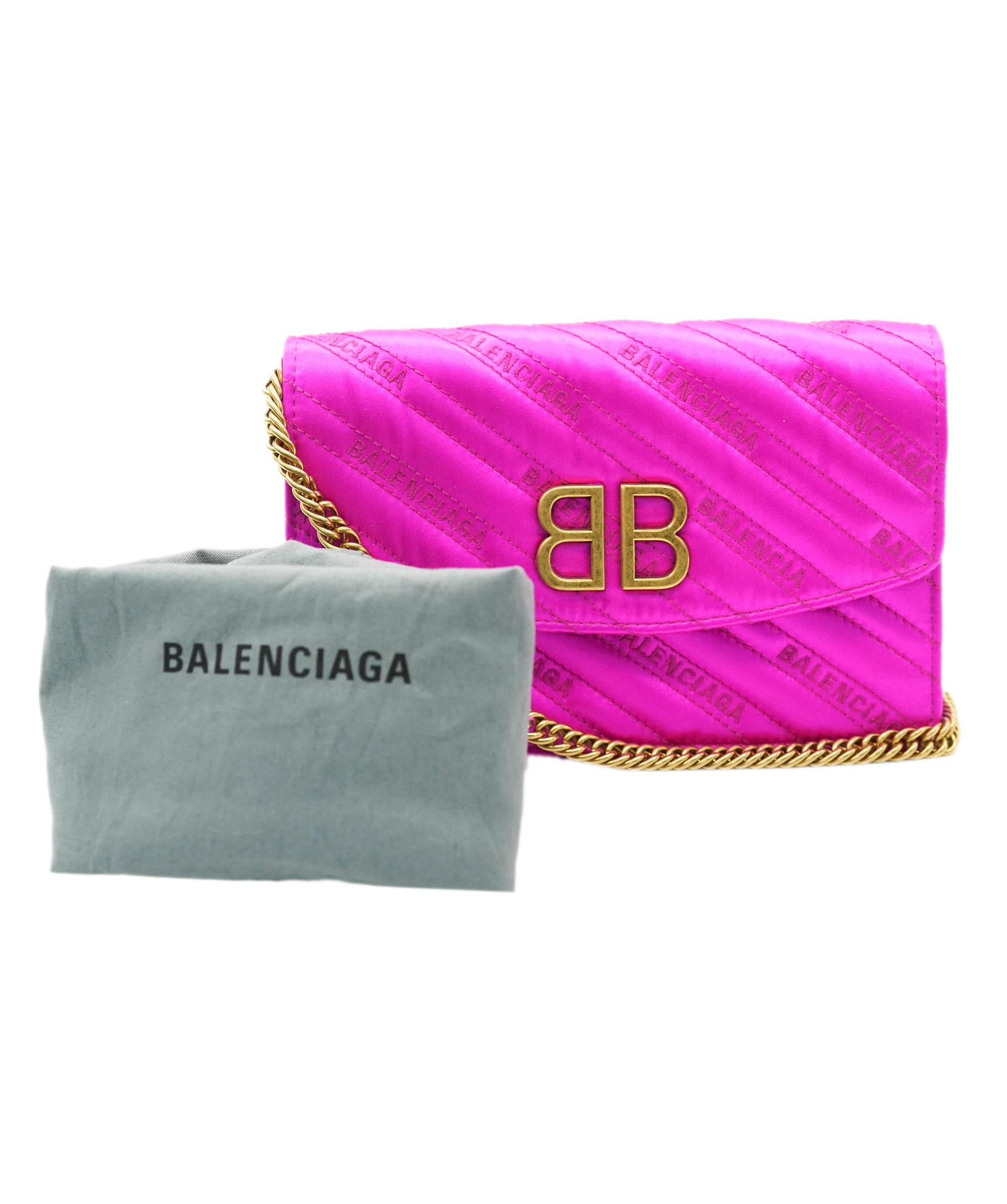 Balenciaga pink satin bag  - AJC0716