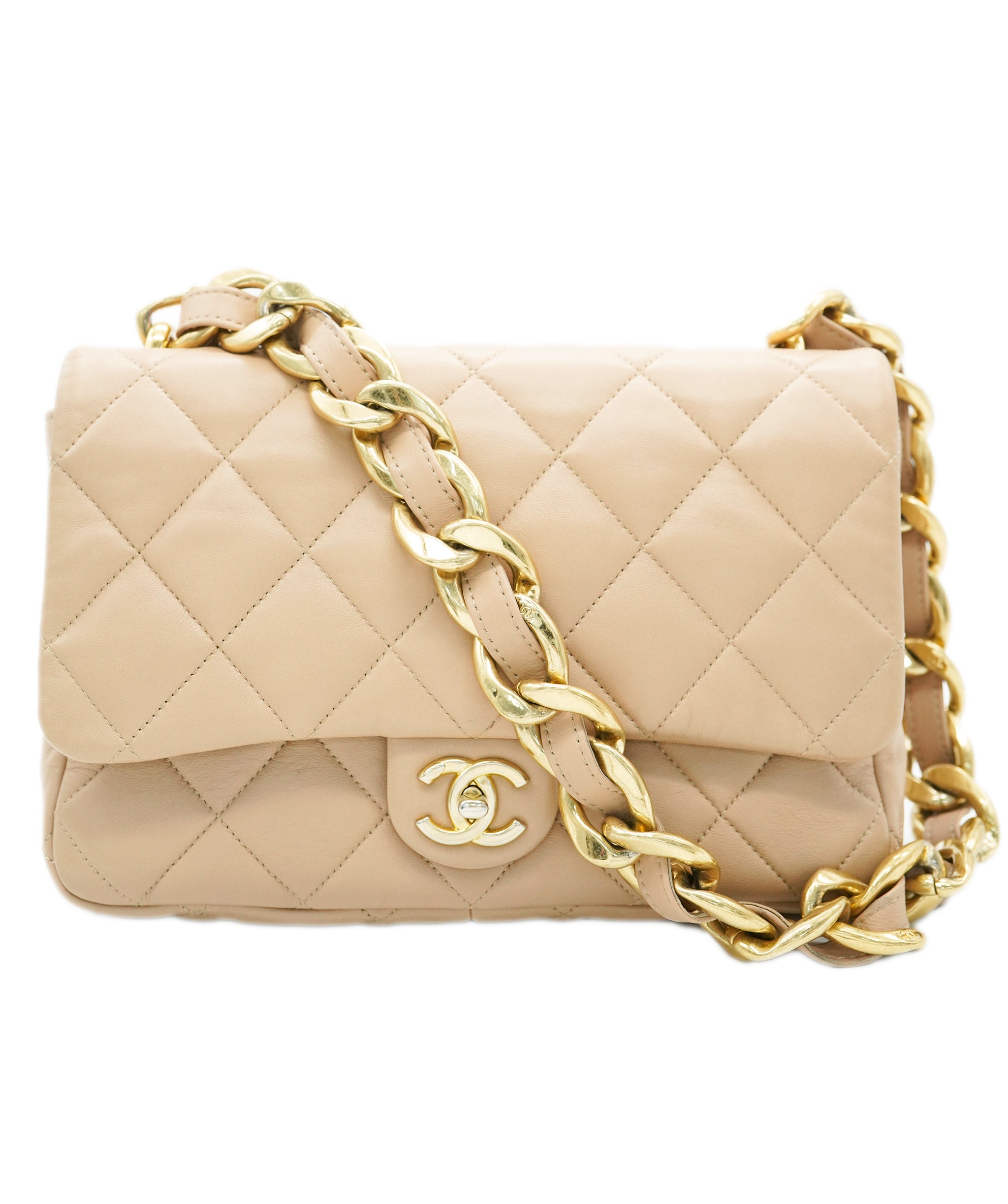 Chanel beige shoulder bag - comes full set  - AJC0720