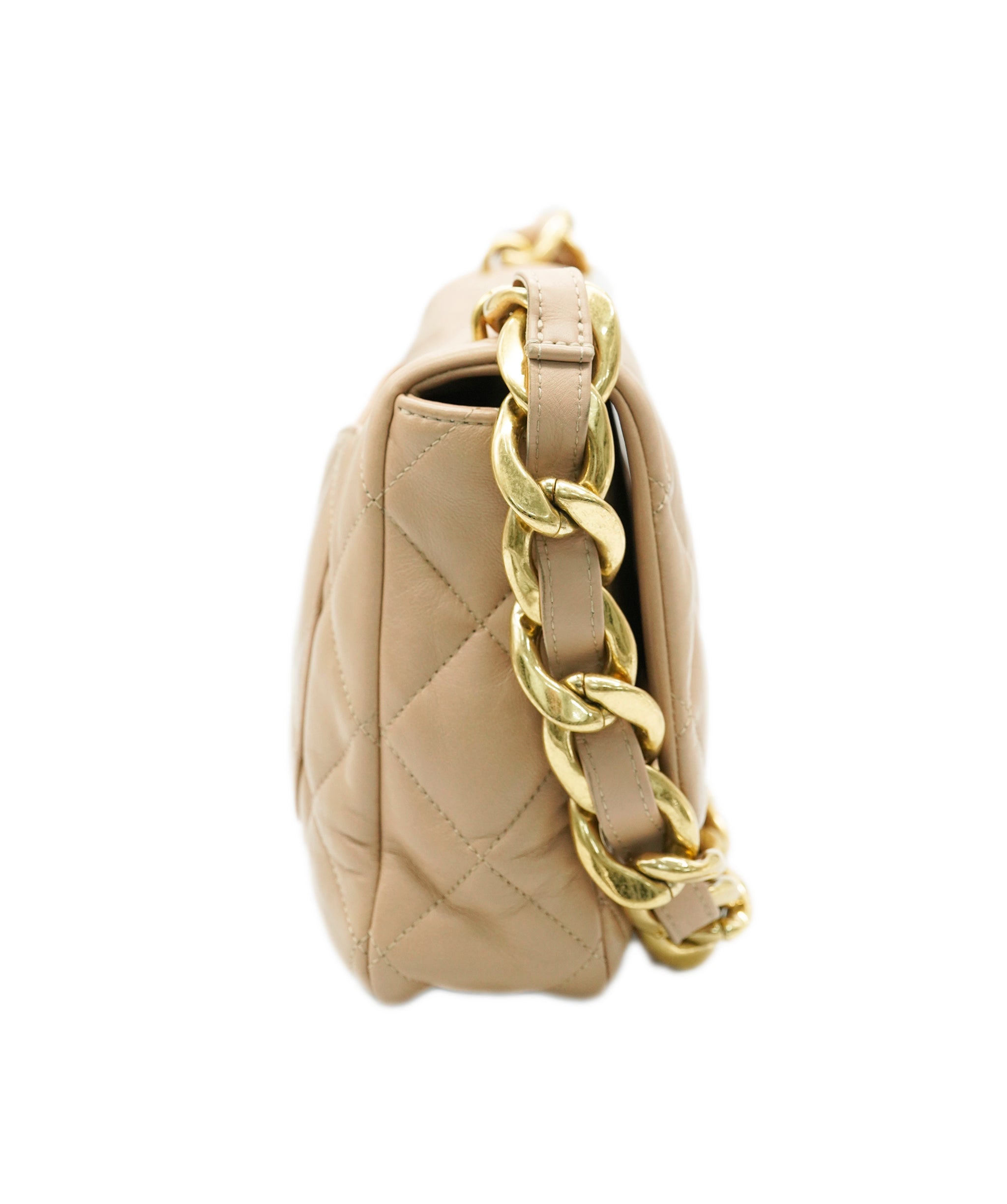 Chanel beige shoulder bag - comes full set  - AJC0720