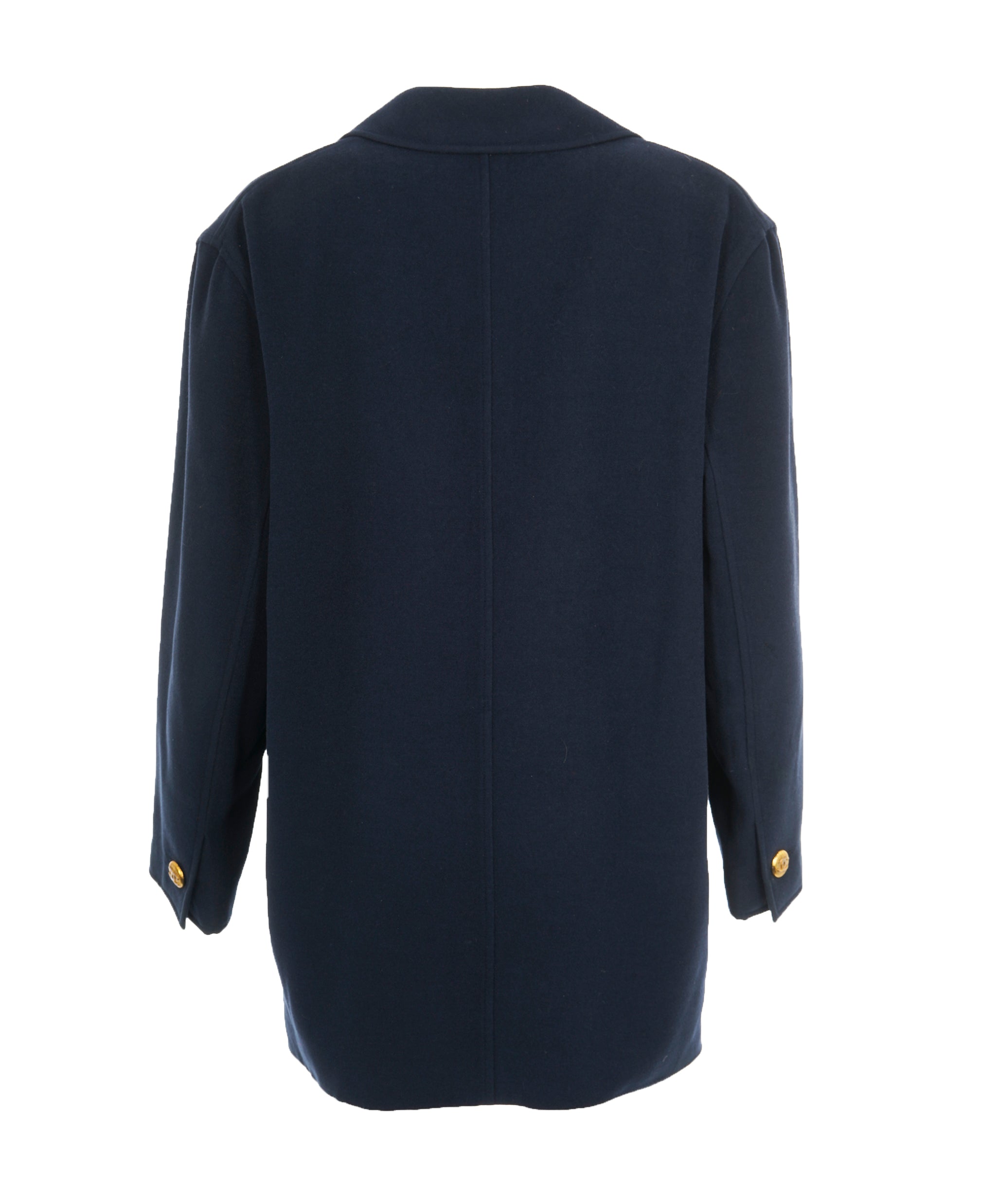 Chanel 93C navy cashmere jacket size 38  - AJC0711