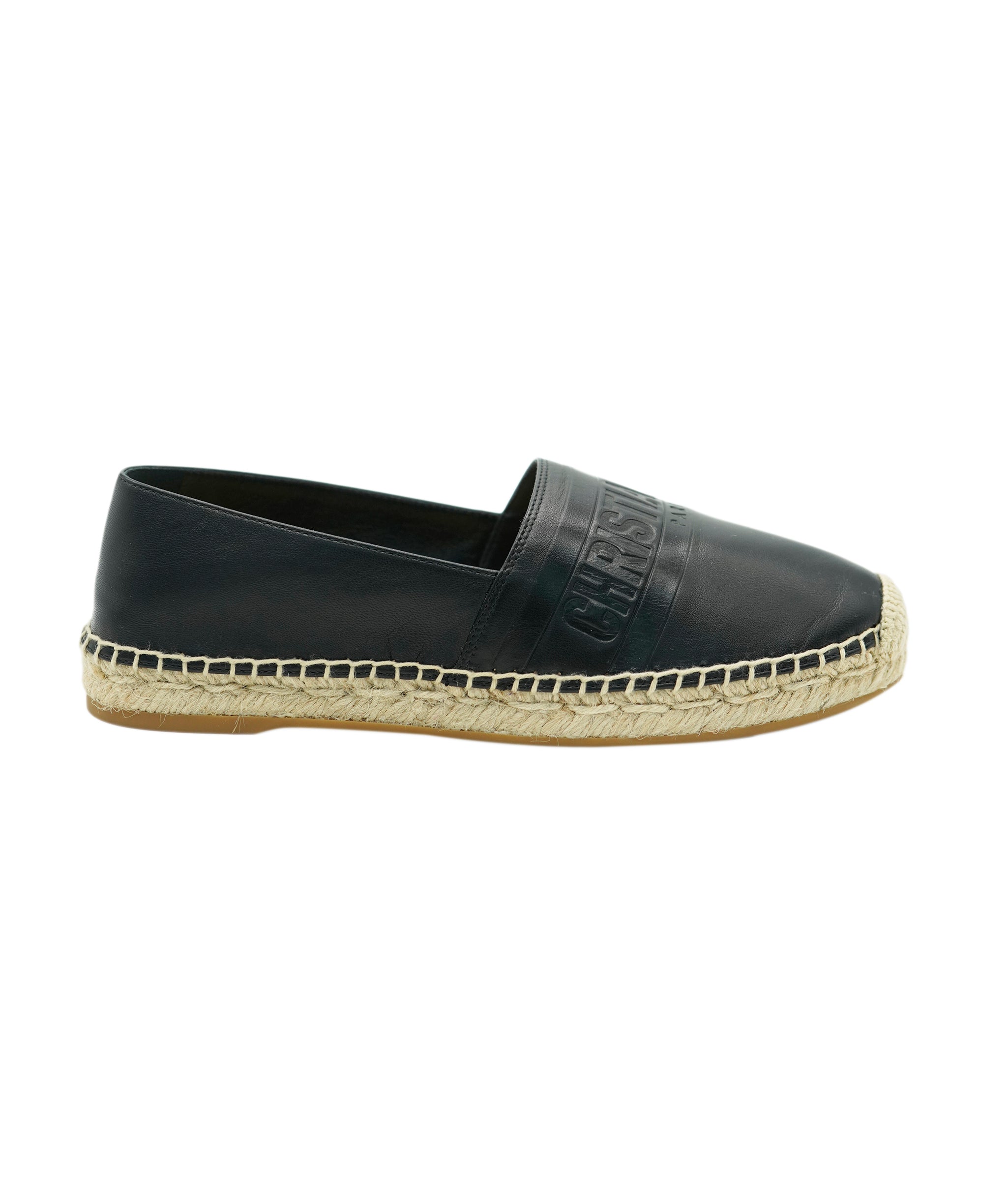 Dior Black leather espadrilles size 37 AVC2135