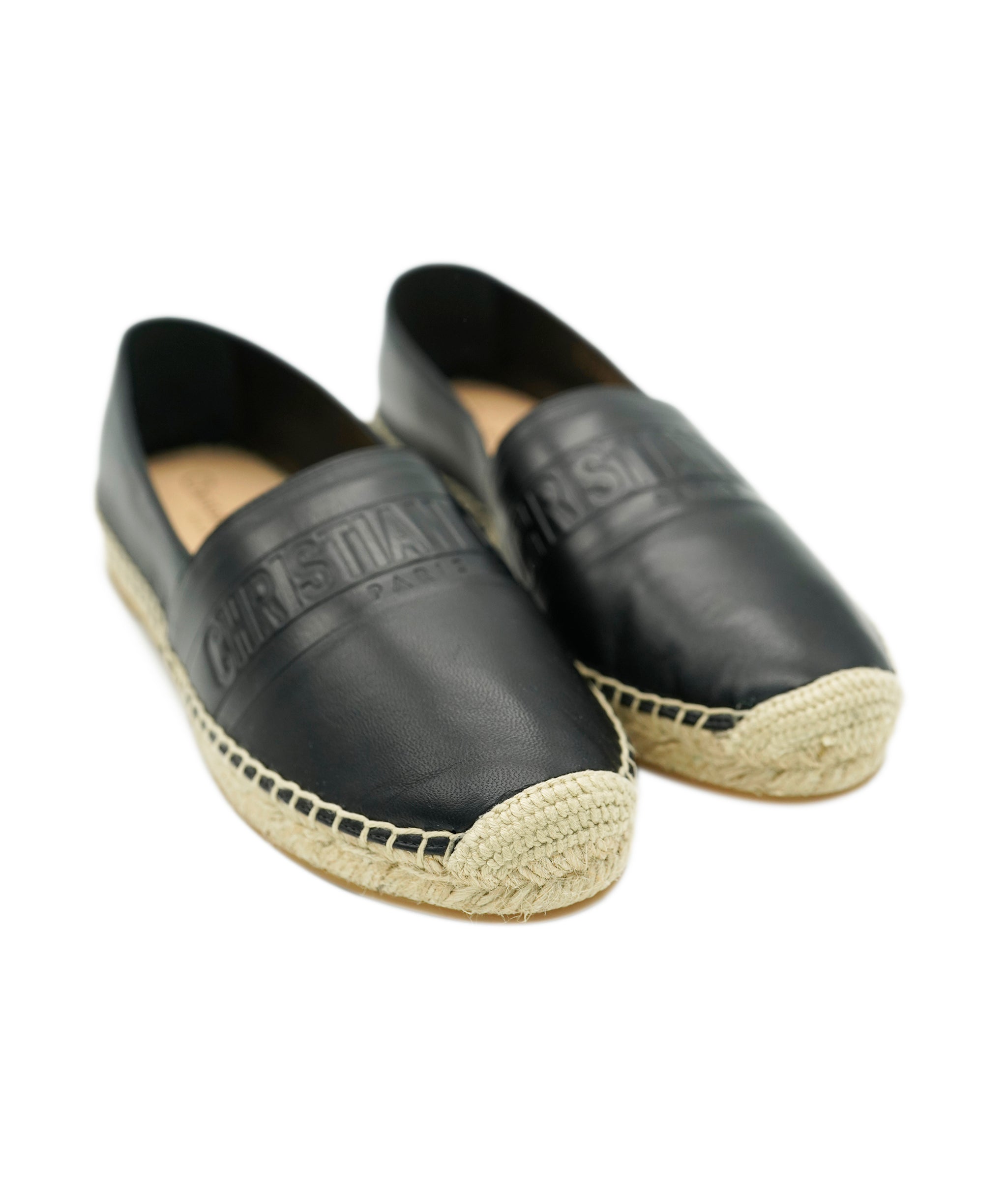 Dior Black leather espadrilles size 37 AVC2135