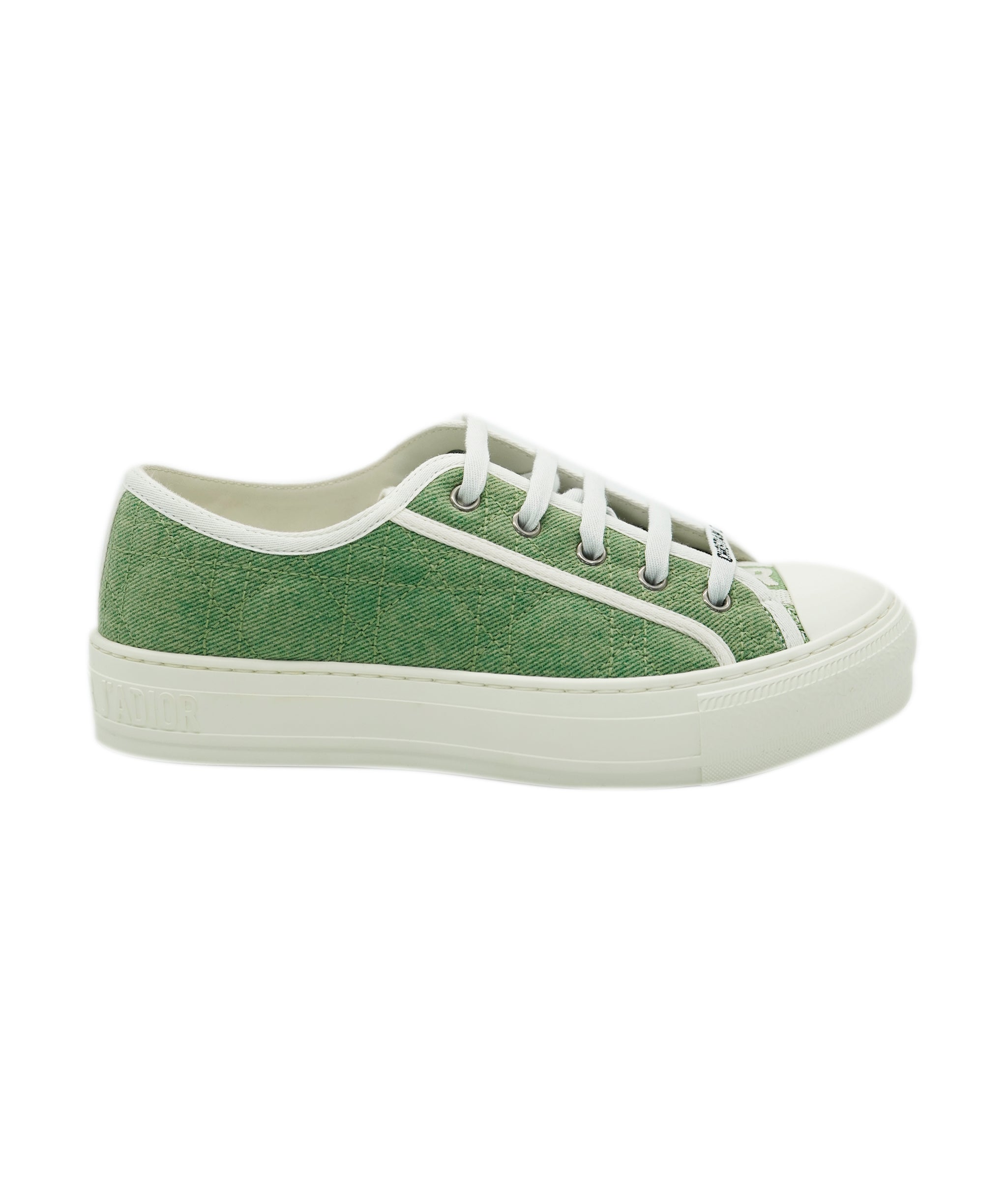 Dior Green canvas trainers 38 AVC2134