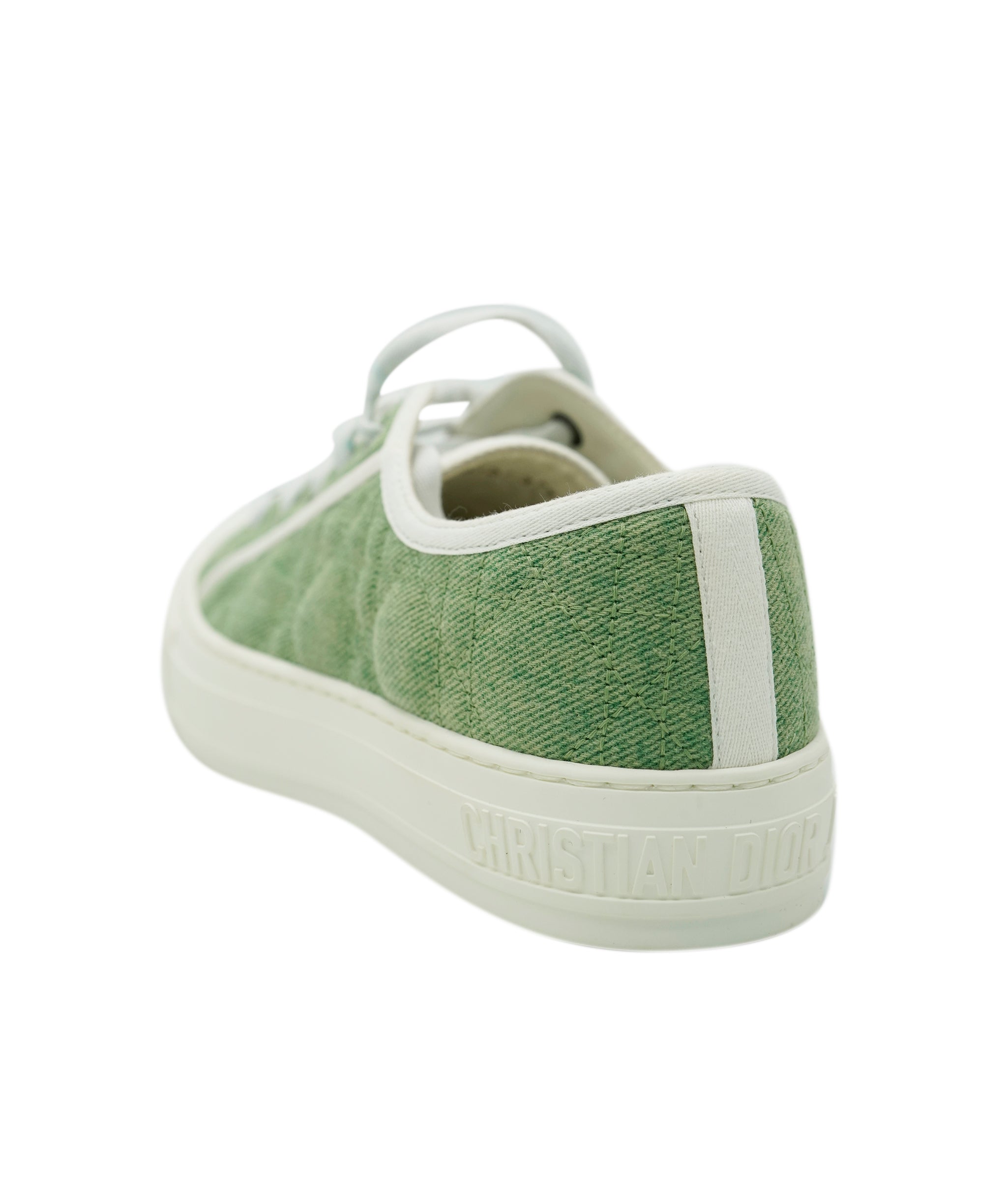 Dior Green canvas trainers 38 AVC2134