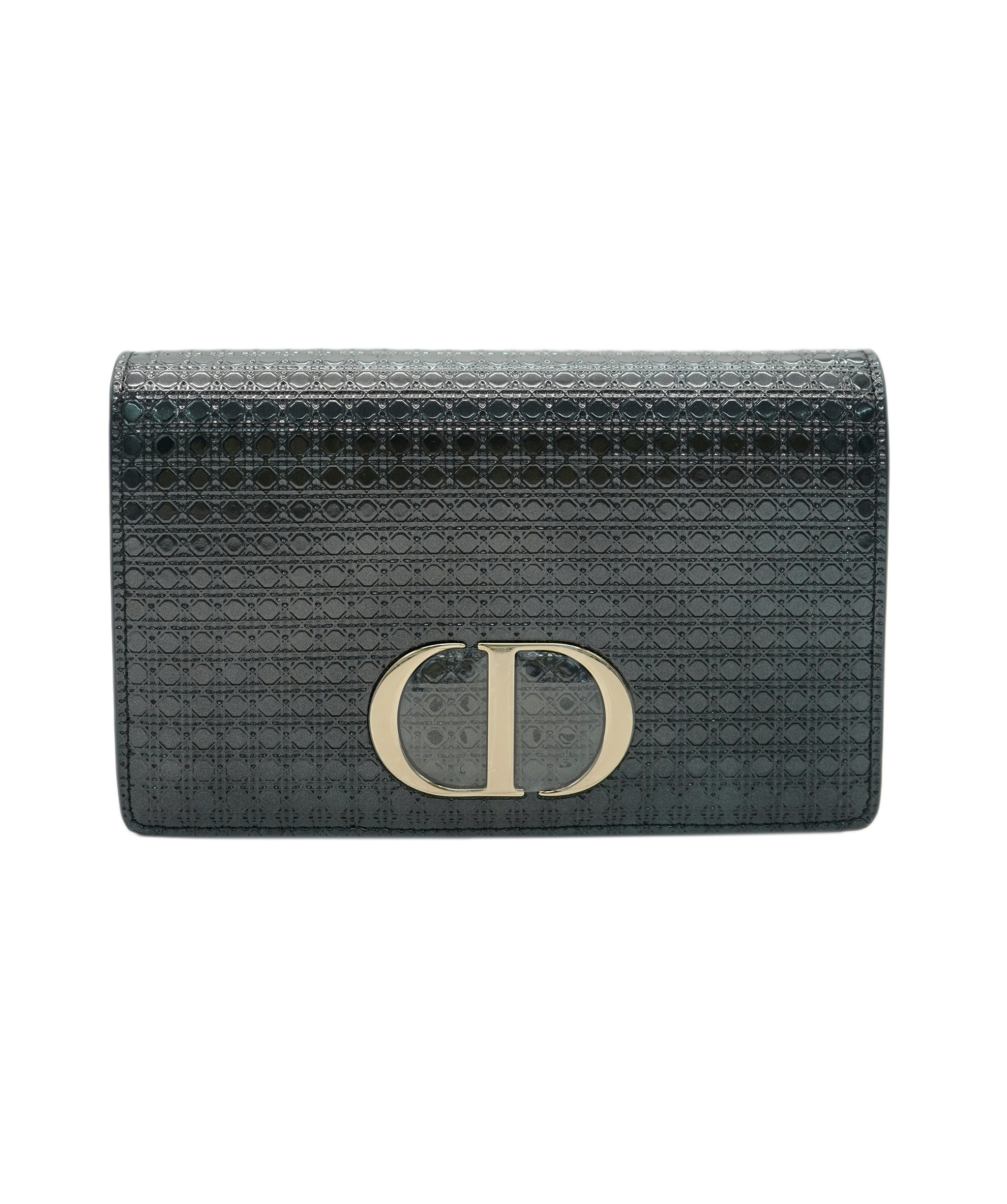 Dior black CD patent chained pouch  AVC2137