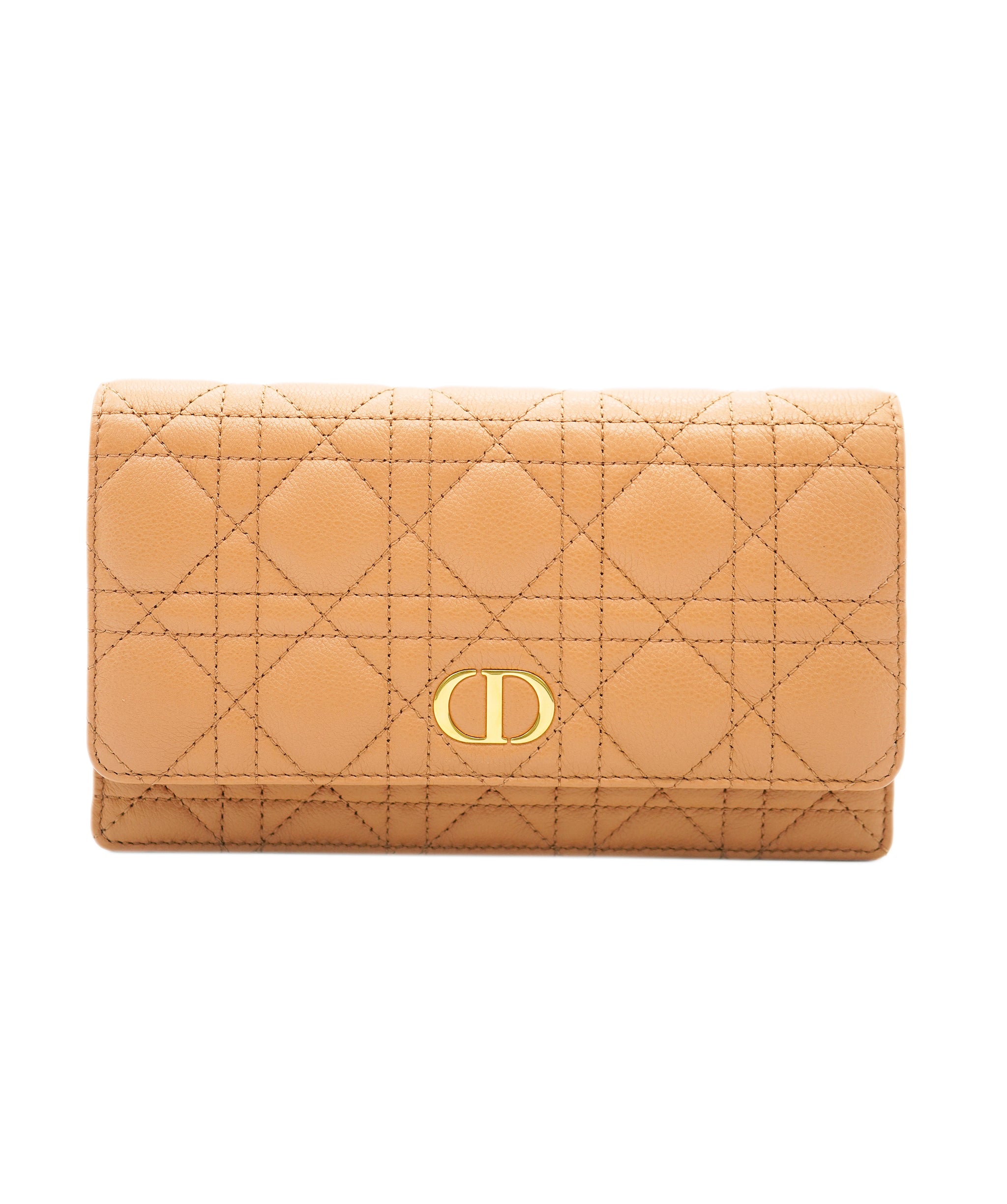 Dior chained beige lambskin pouch  AVC2136