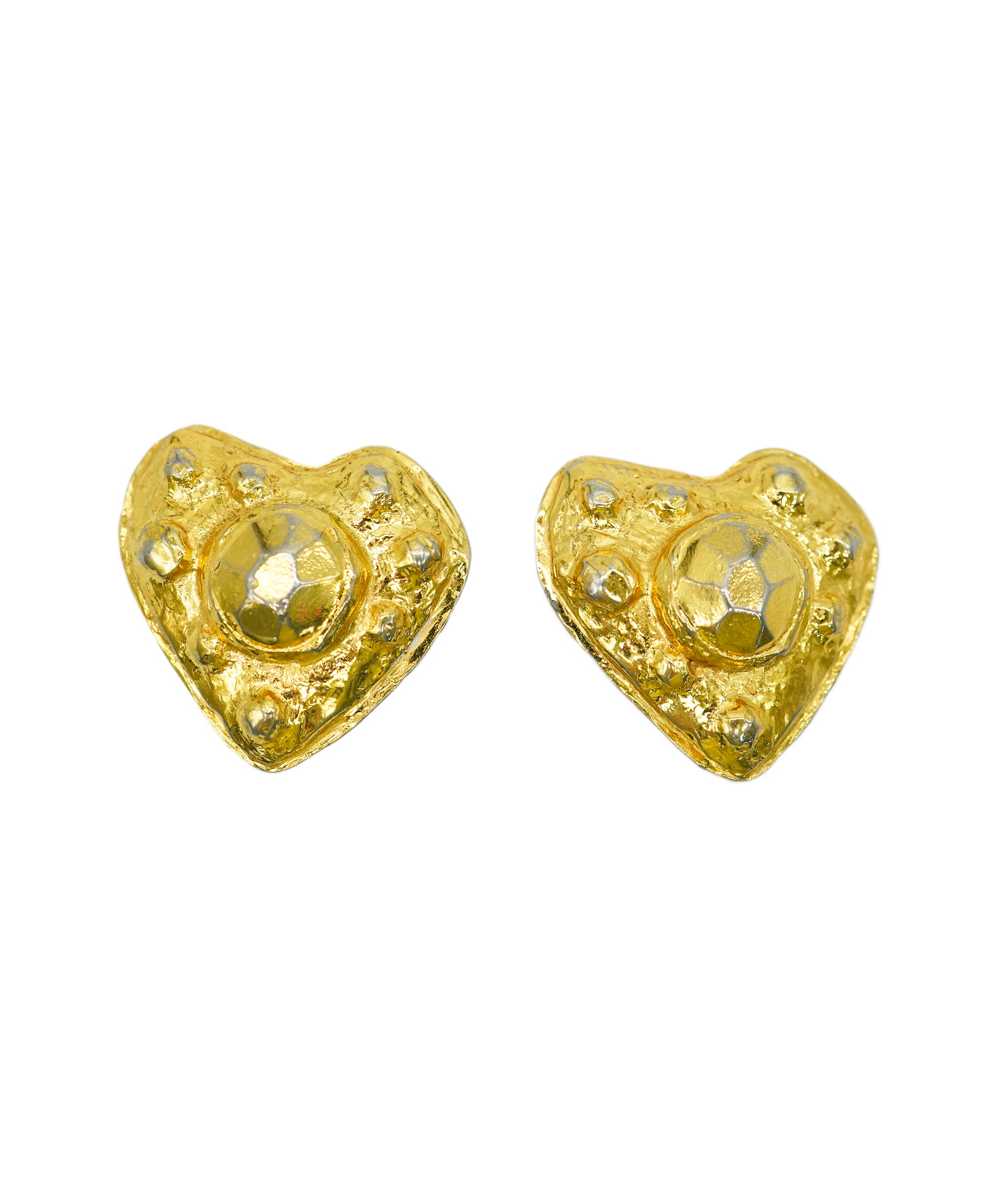 Christian Lacroix Studs gold heart earrings AGC1742